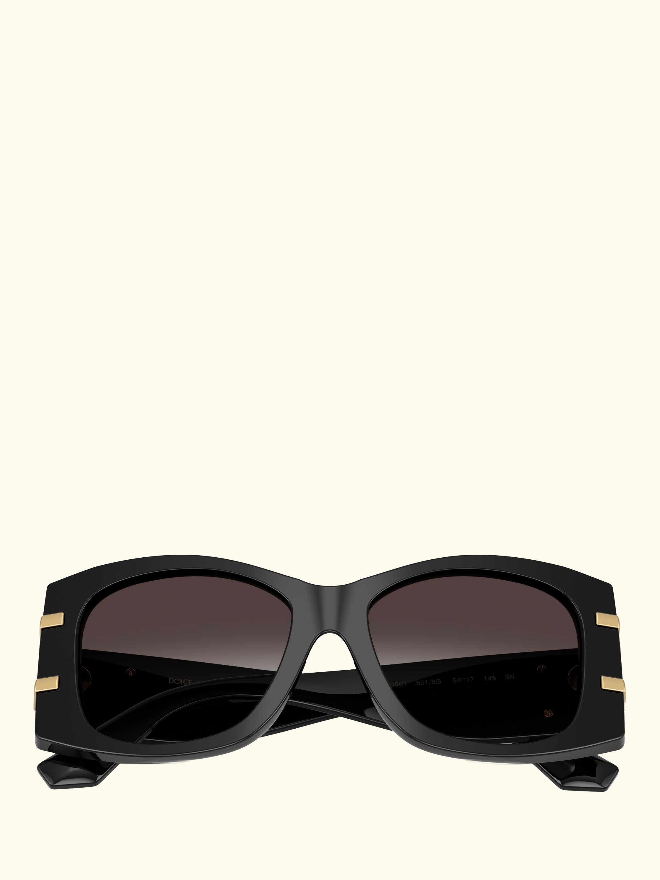 DG4501 Women's Butterfly Sunglasses, Black/Purple Gradient
