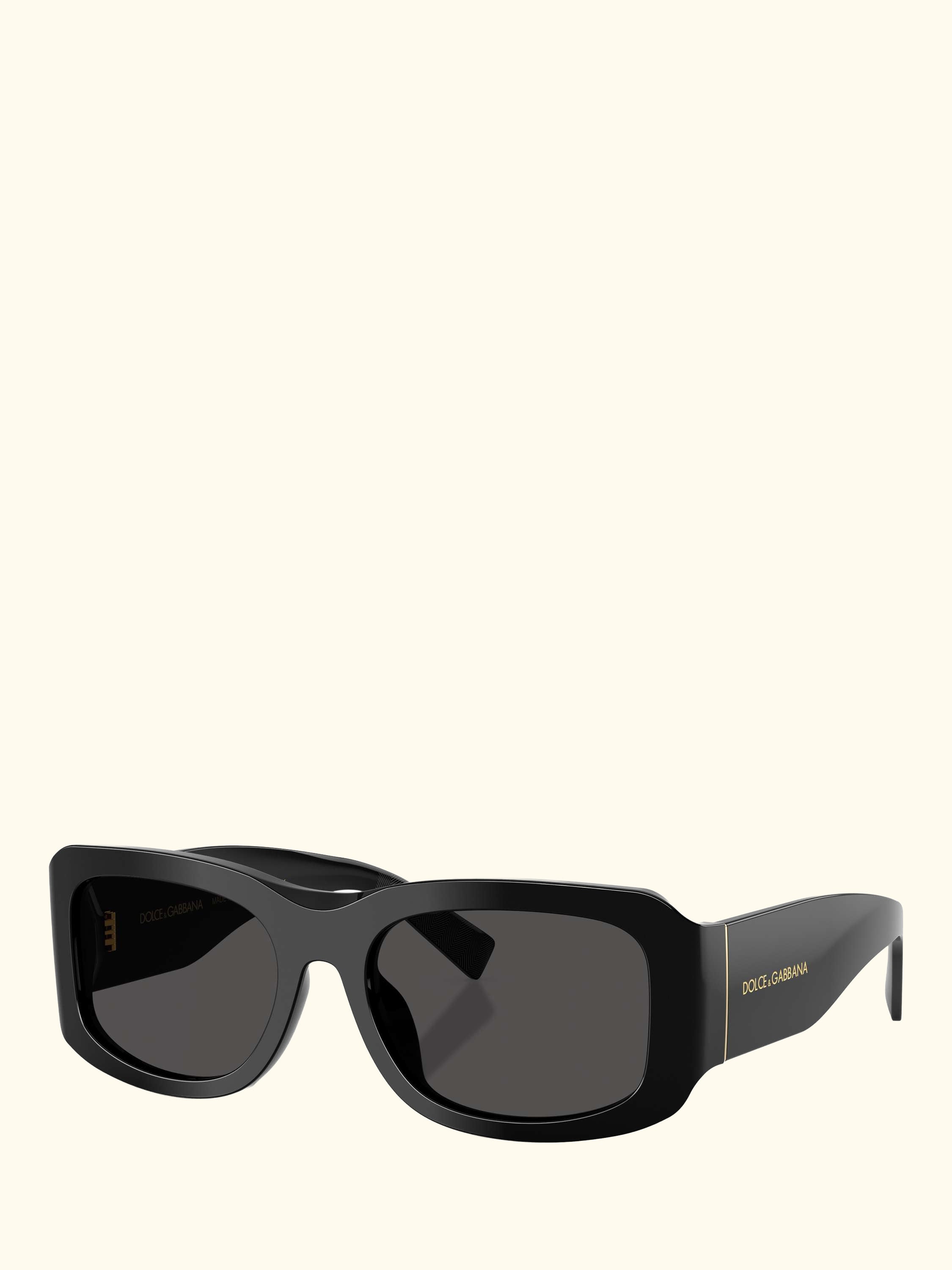 DG4503 Men's Rectangular Sunglasses, Black