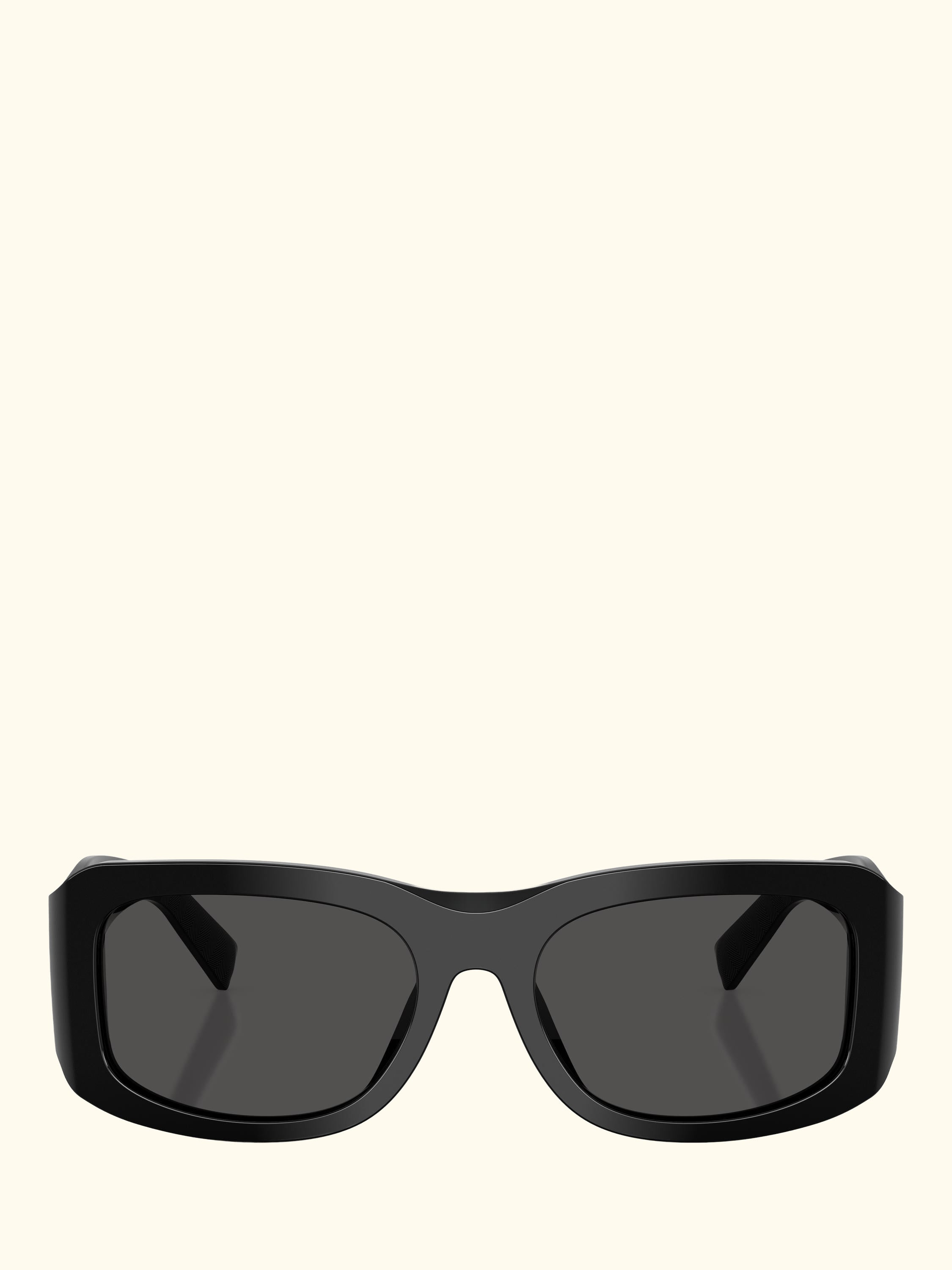 DG4503 Men's Rectangular Sunglasses, Black