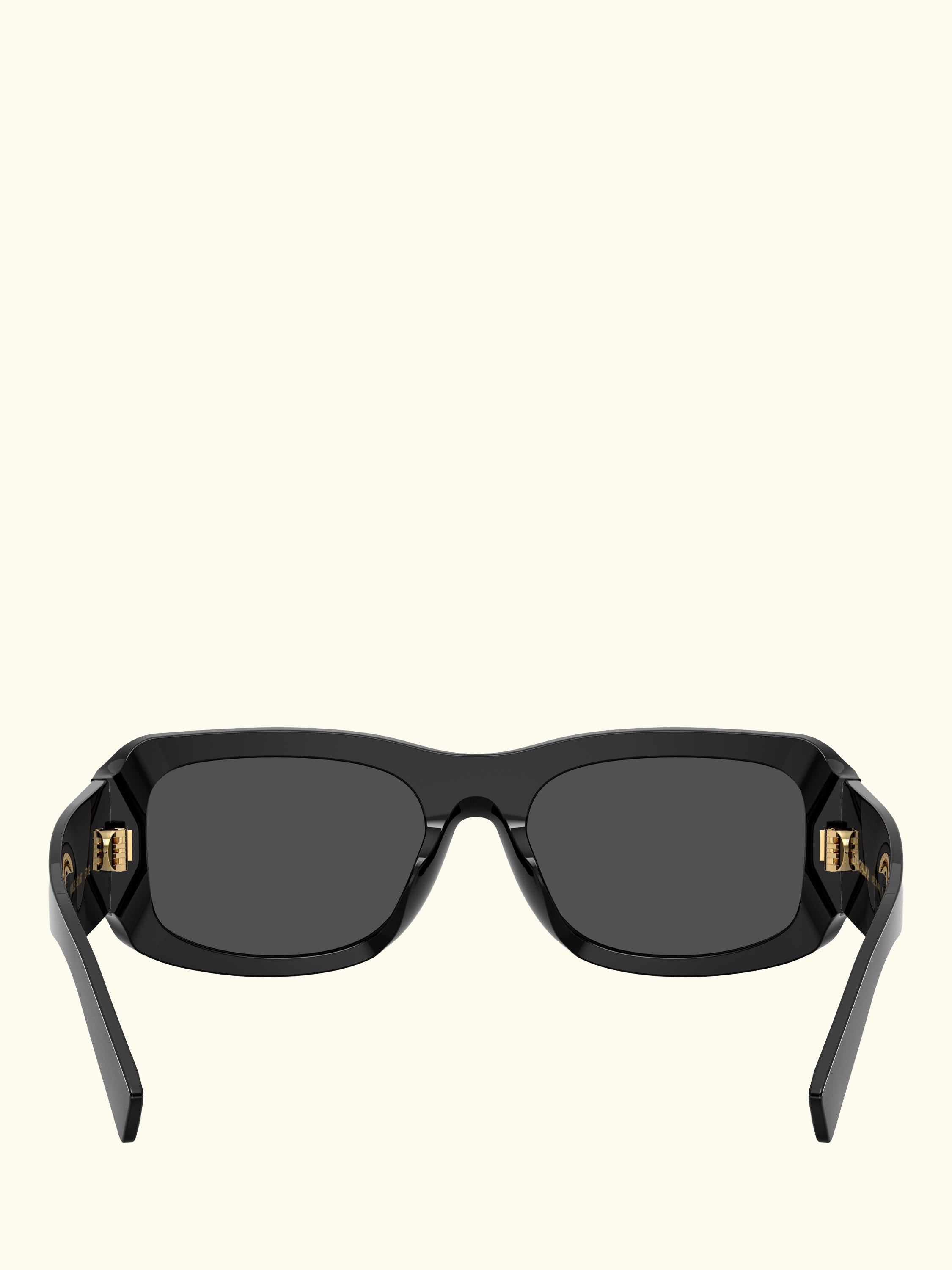 DG4503 Men's Rectangular Sunglasses, Black