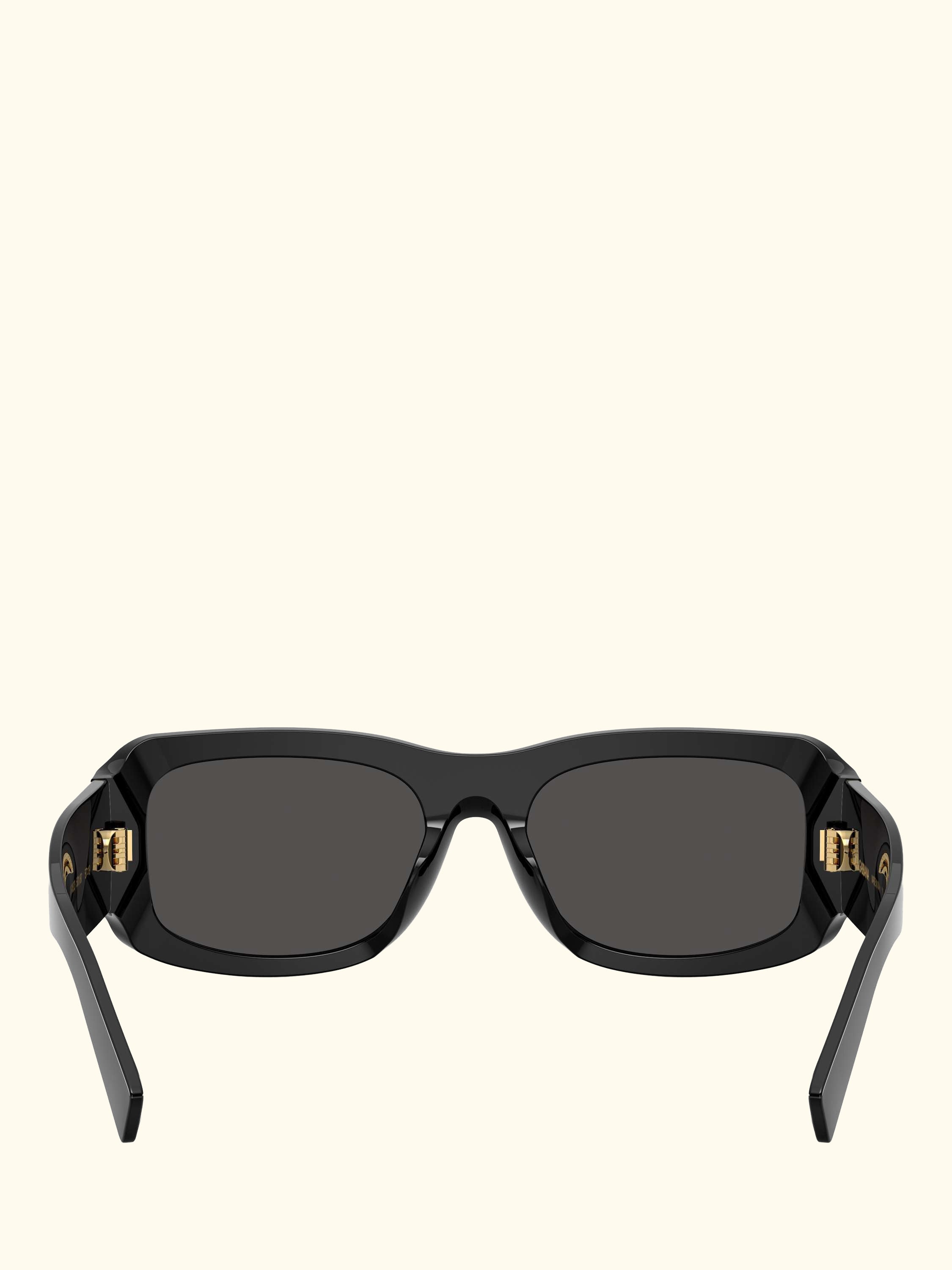 DG4503 Men's Rectangular Sunglasses, Black