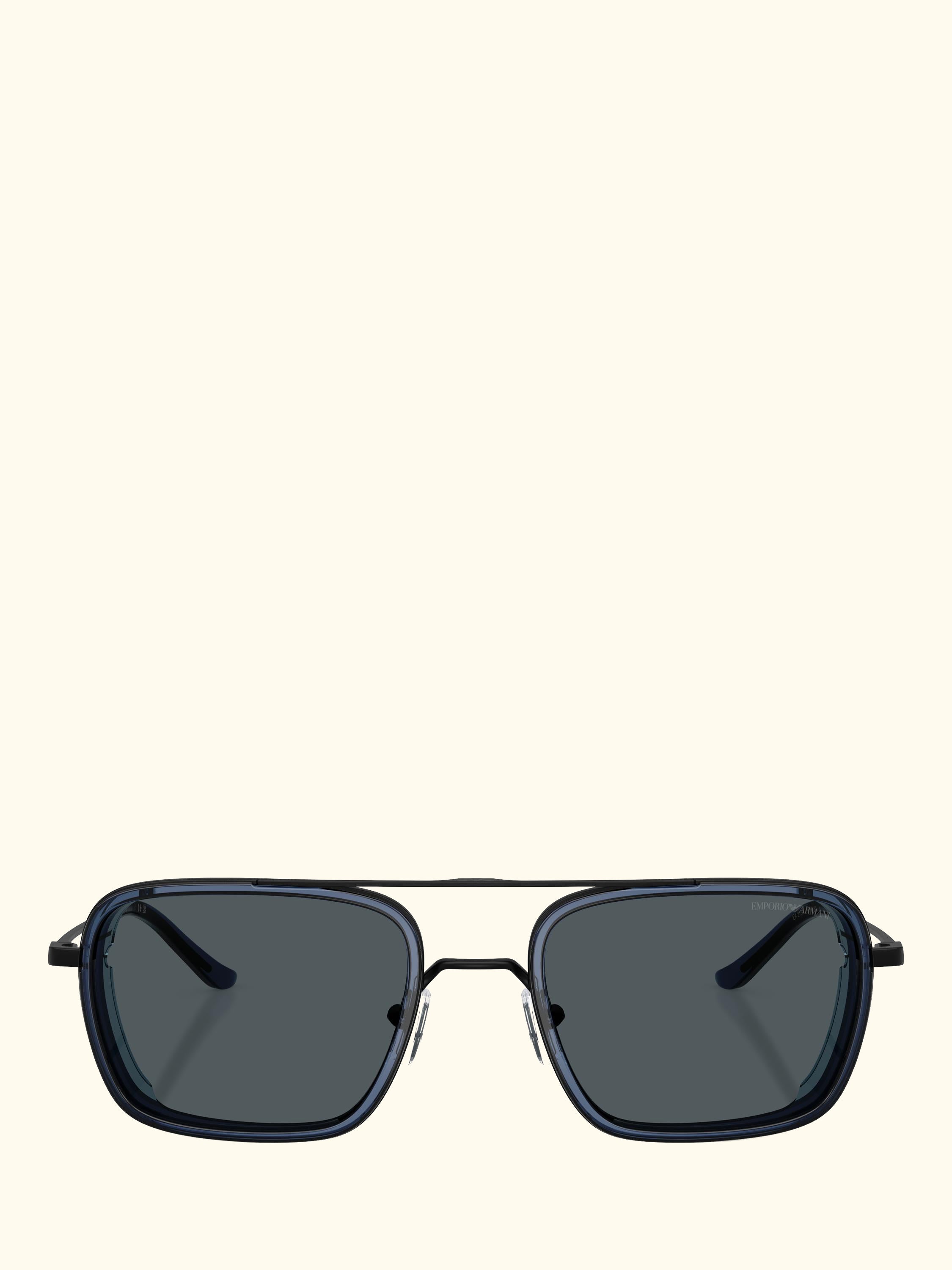 EA2162 Square Sunglasses, Black