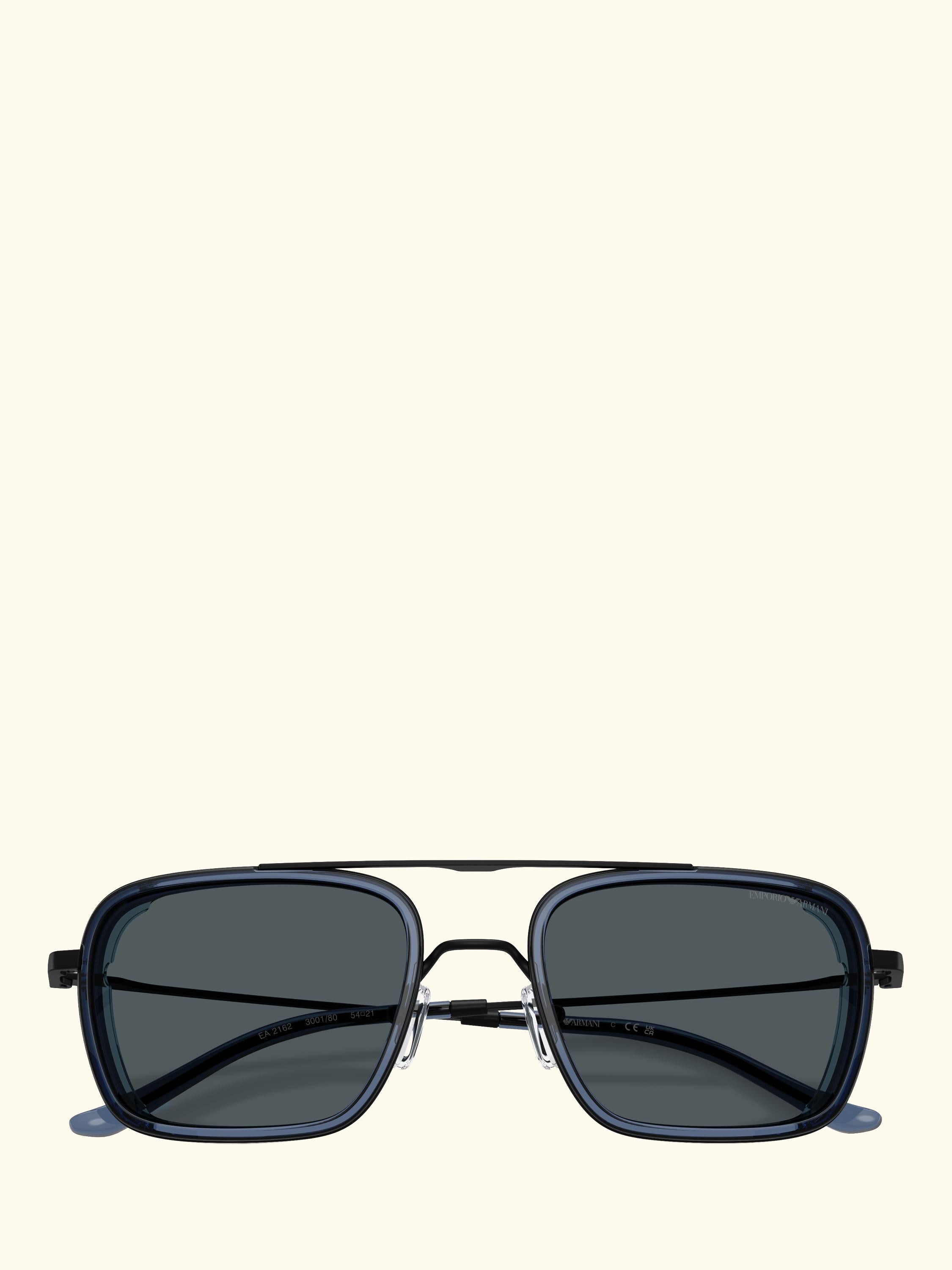 EA2162 Square Sunglasses, Black