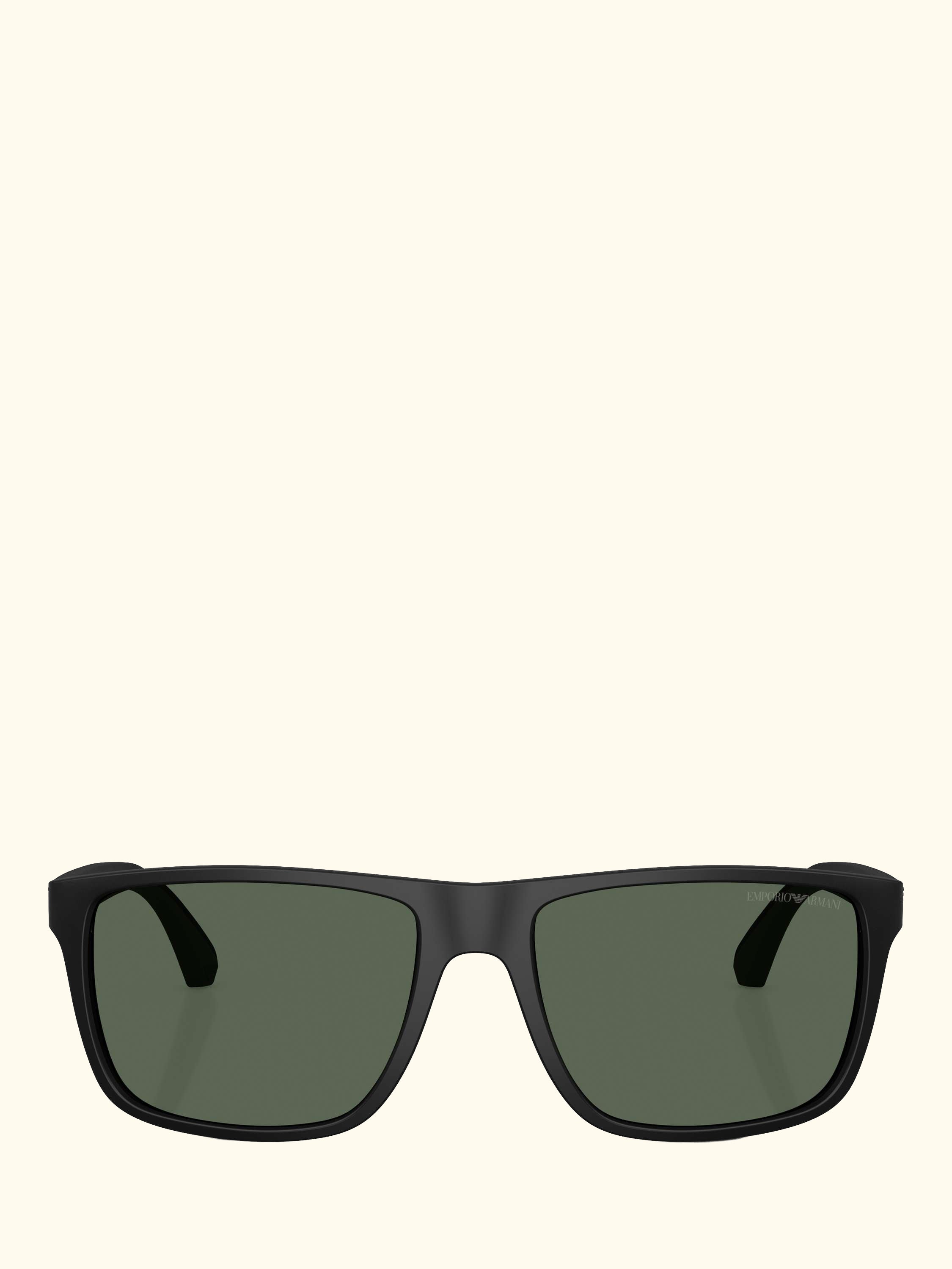EA4033 Square Sunglasses, Black/Green