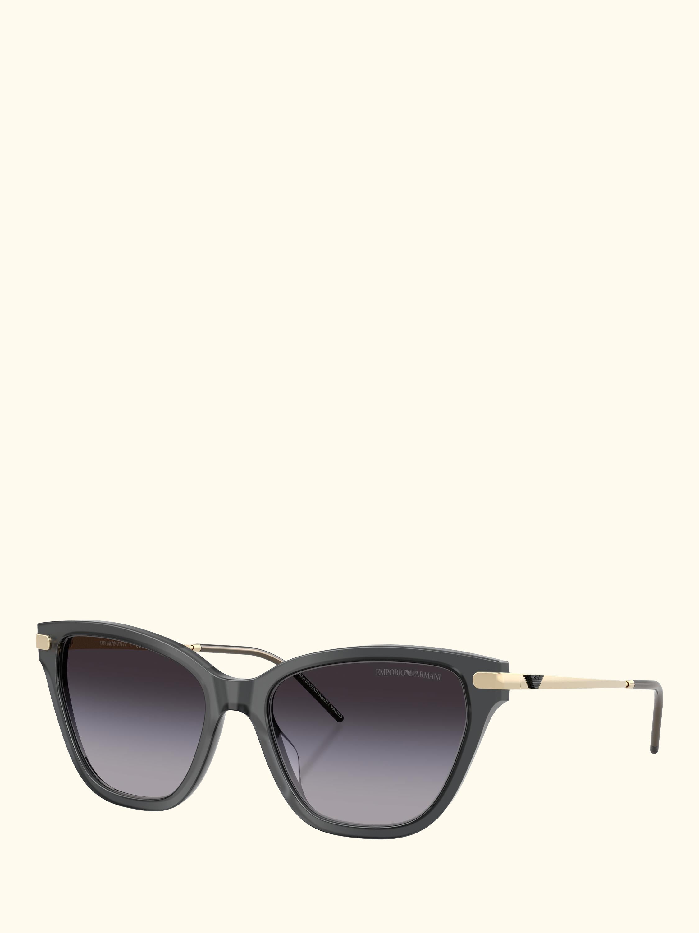 EA4251 Cat's Eye Sunglasses, Grey/Grey Gradient