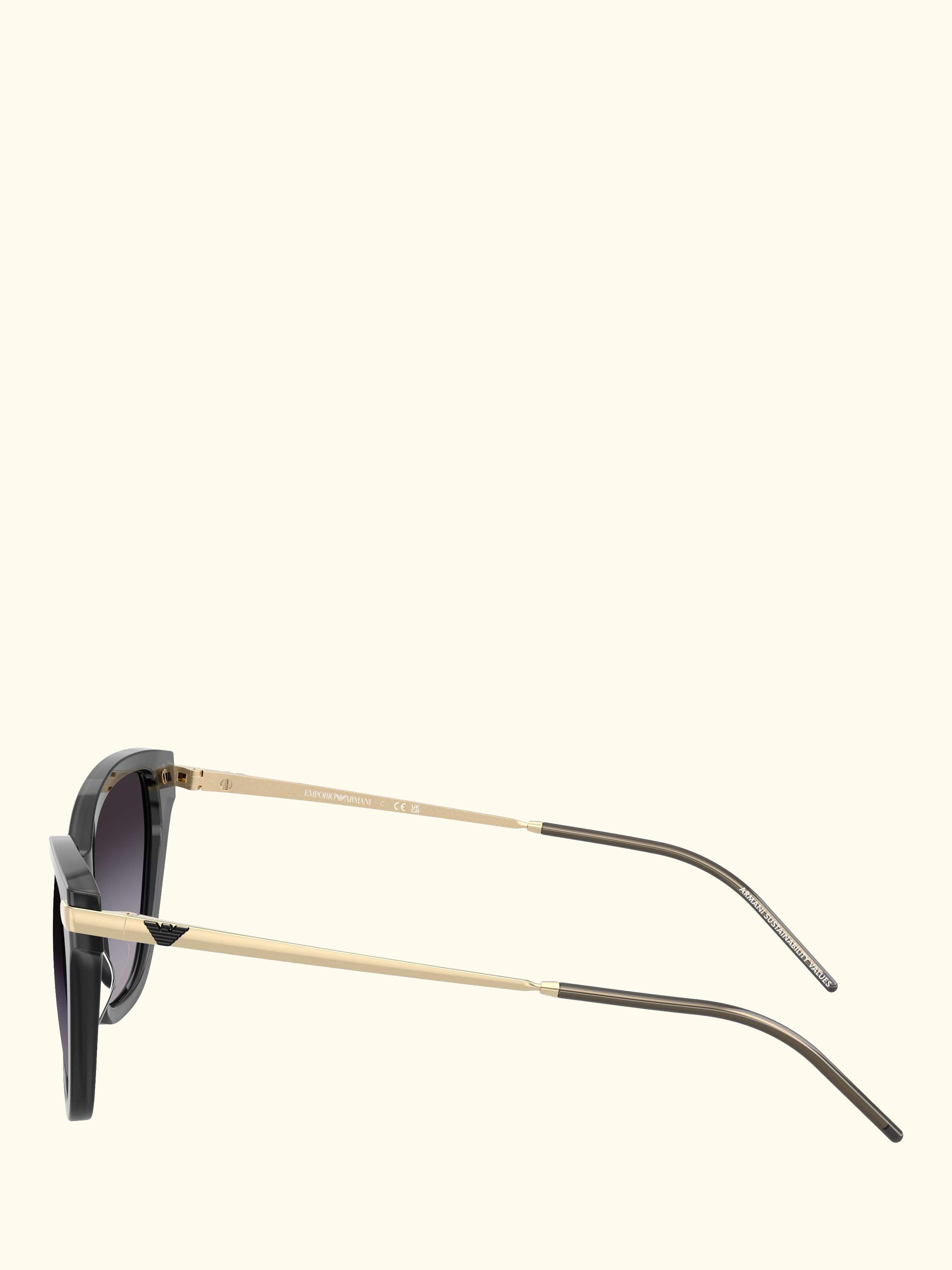 EA4251 Cat's Eye Sunglasses, Grey/Grey Gradient