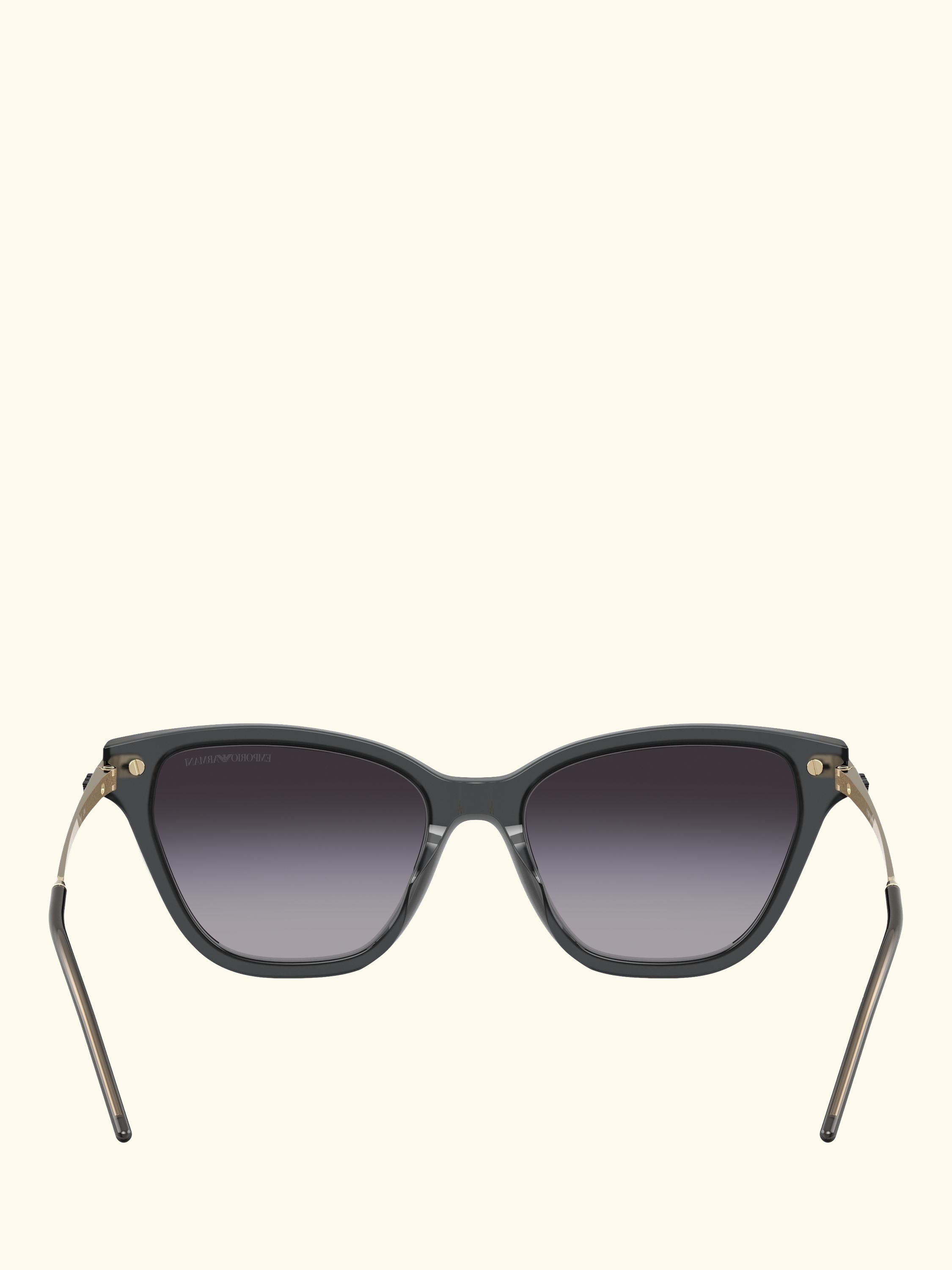 EA4251 Cat's Eye Sunglasses, Grey/Grey Gradient