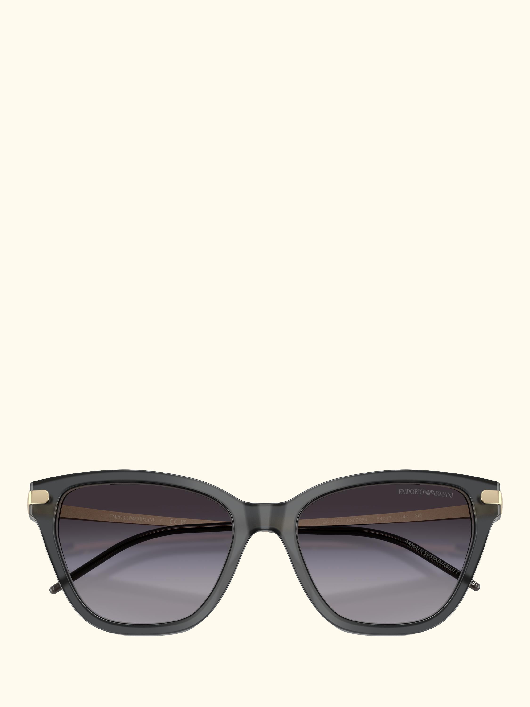 EA4251 Cat's Eye Sunglasses, Grey/Grey Gradient