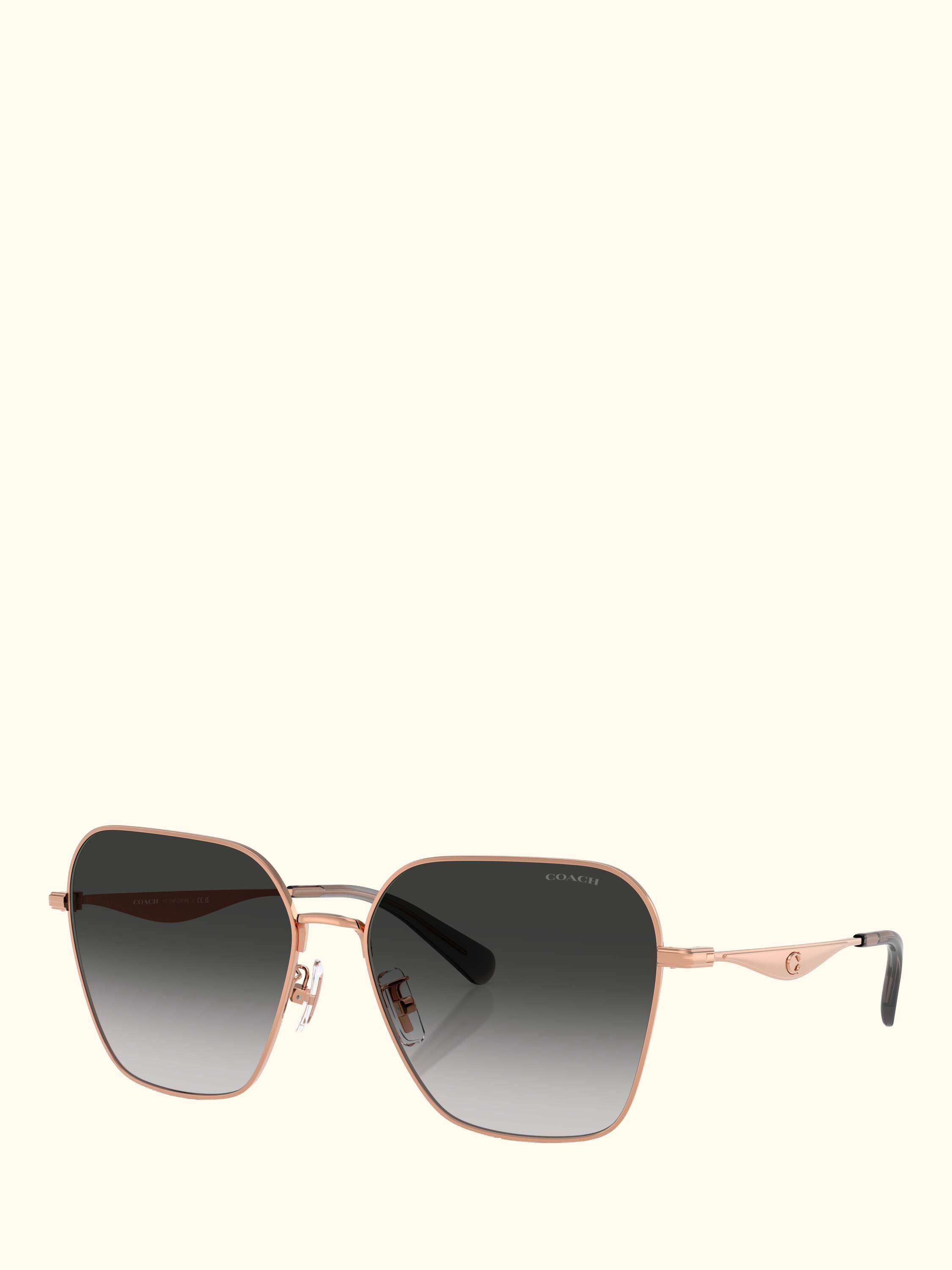 HC7168 Women's Irregular Sunglasses, Rose Gold/Black Gradient