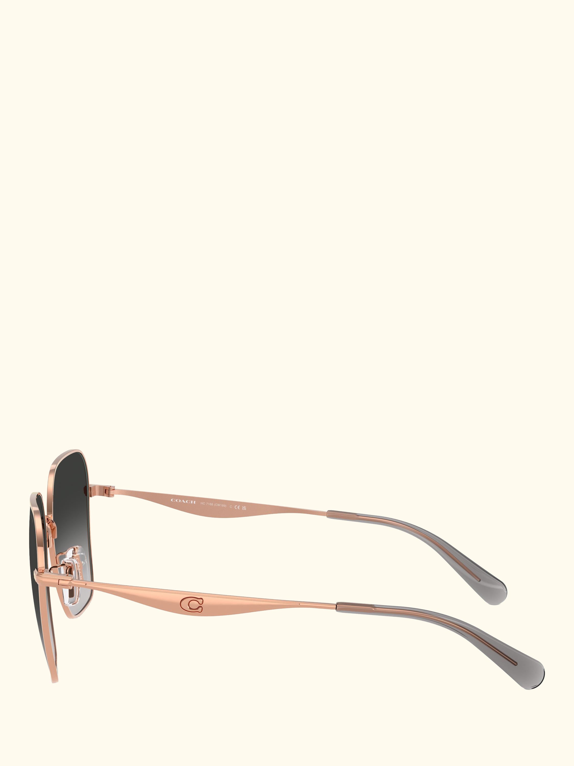 HC7168 Women's Irregular Sunglasses, Rose Gold/Black Gradient