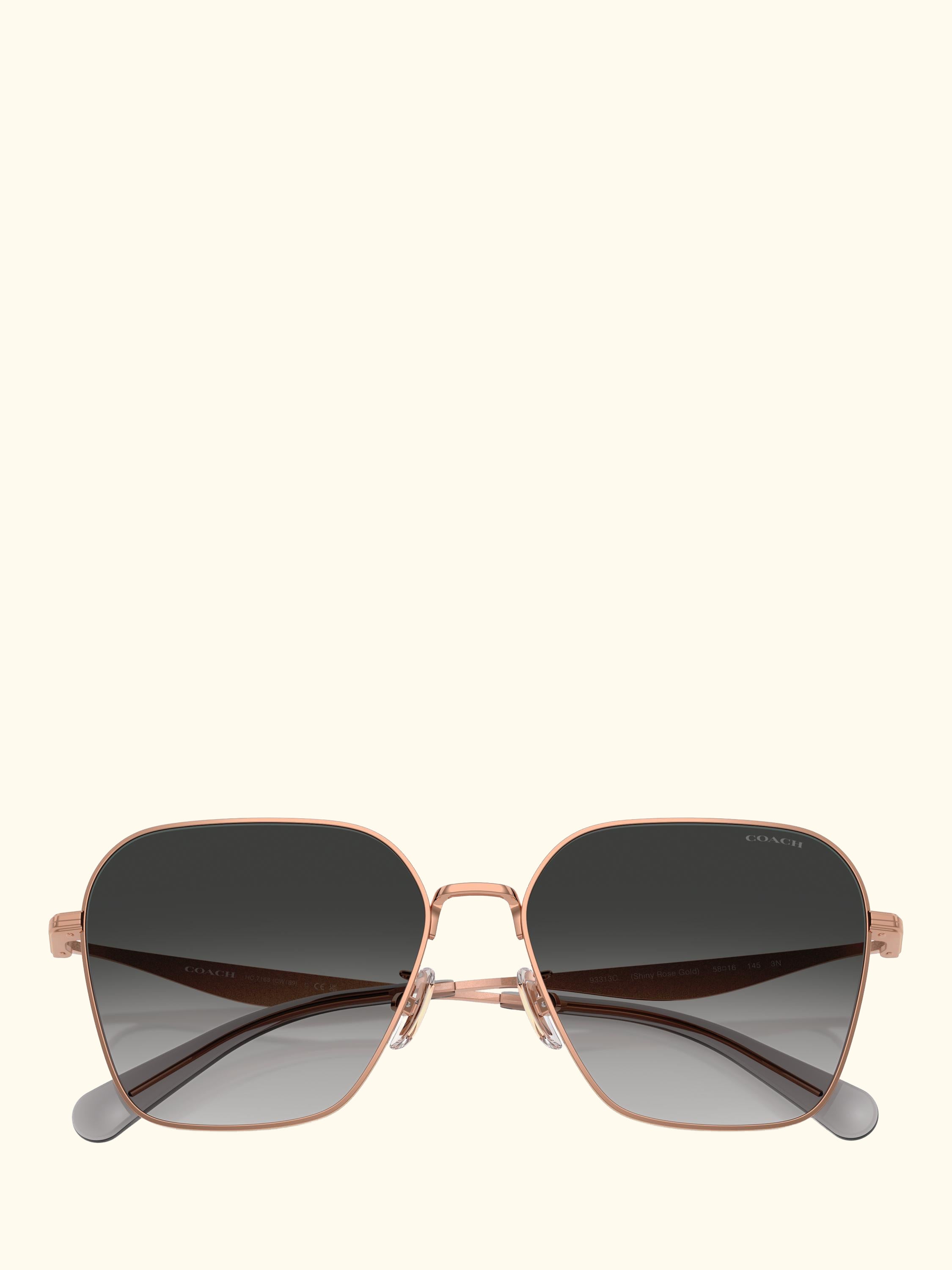 HC7168 Women's Irregular Sunglasses, Rose Gold/Black Gradient
