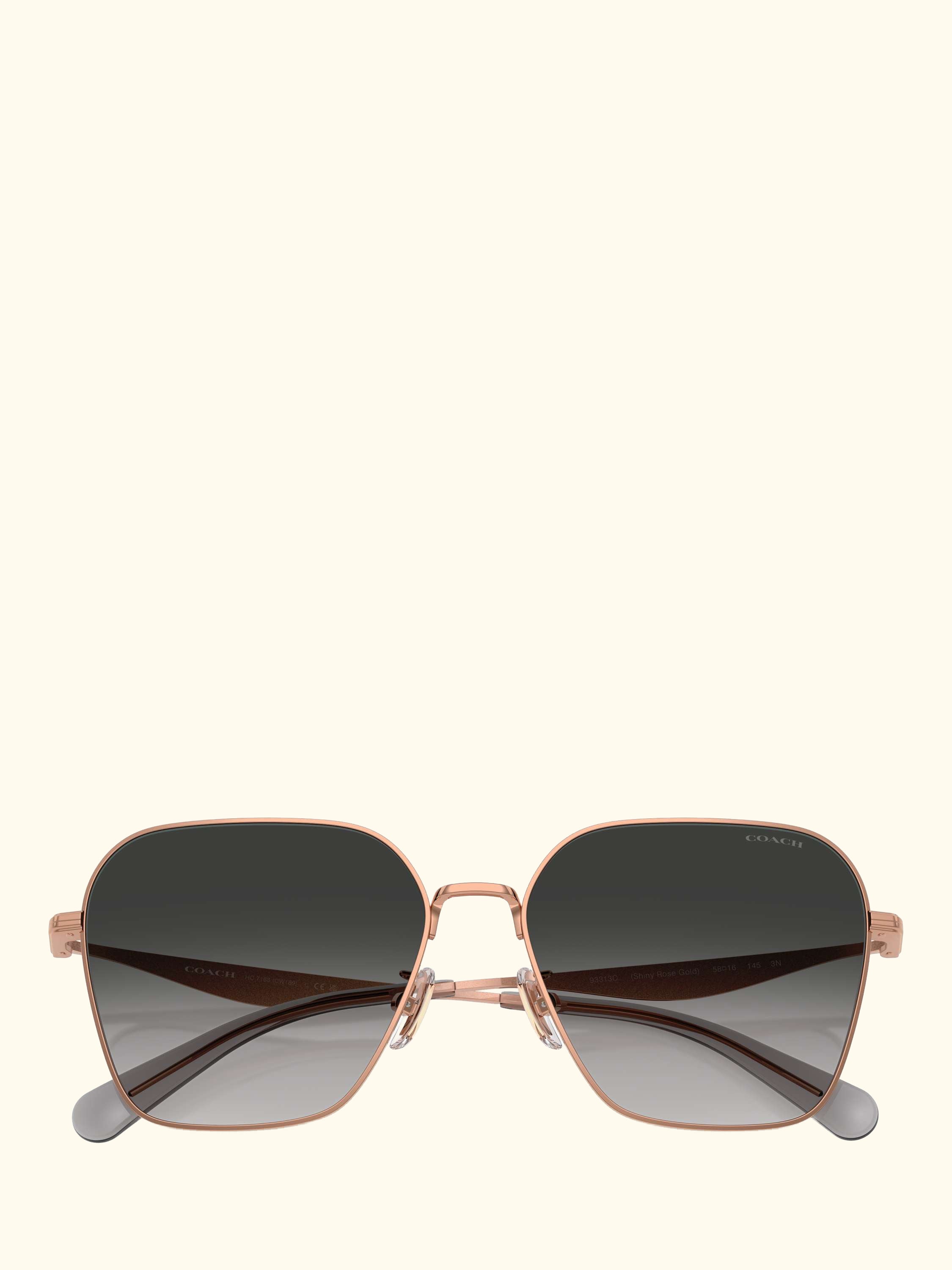 HC7168 Women's Irregular Sunglasses, Rose Gold/Black Gradient