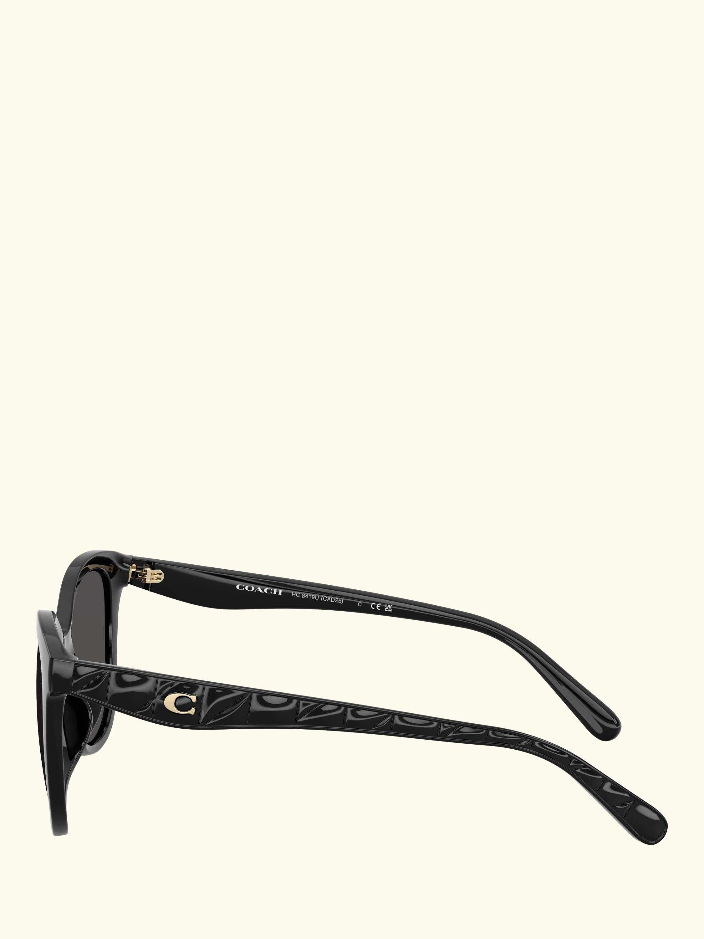 HC8419 Women's Square Sunglasses, Black