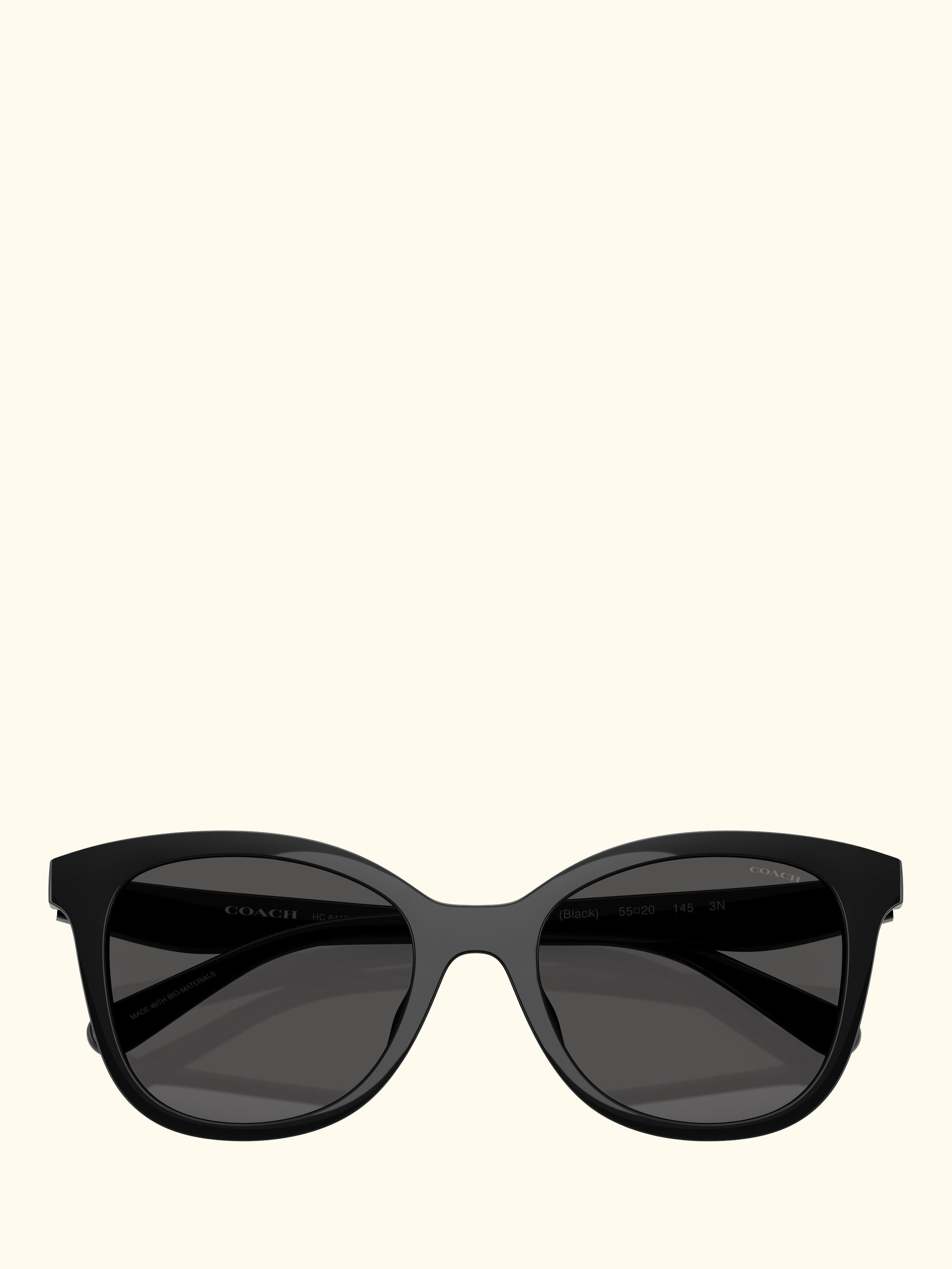 HC8419 Women's Square Sunglasses, Black