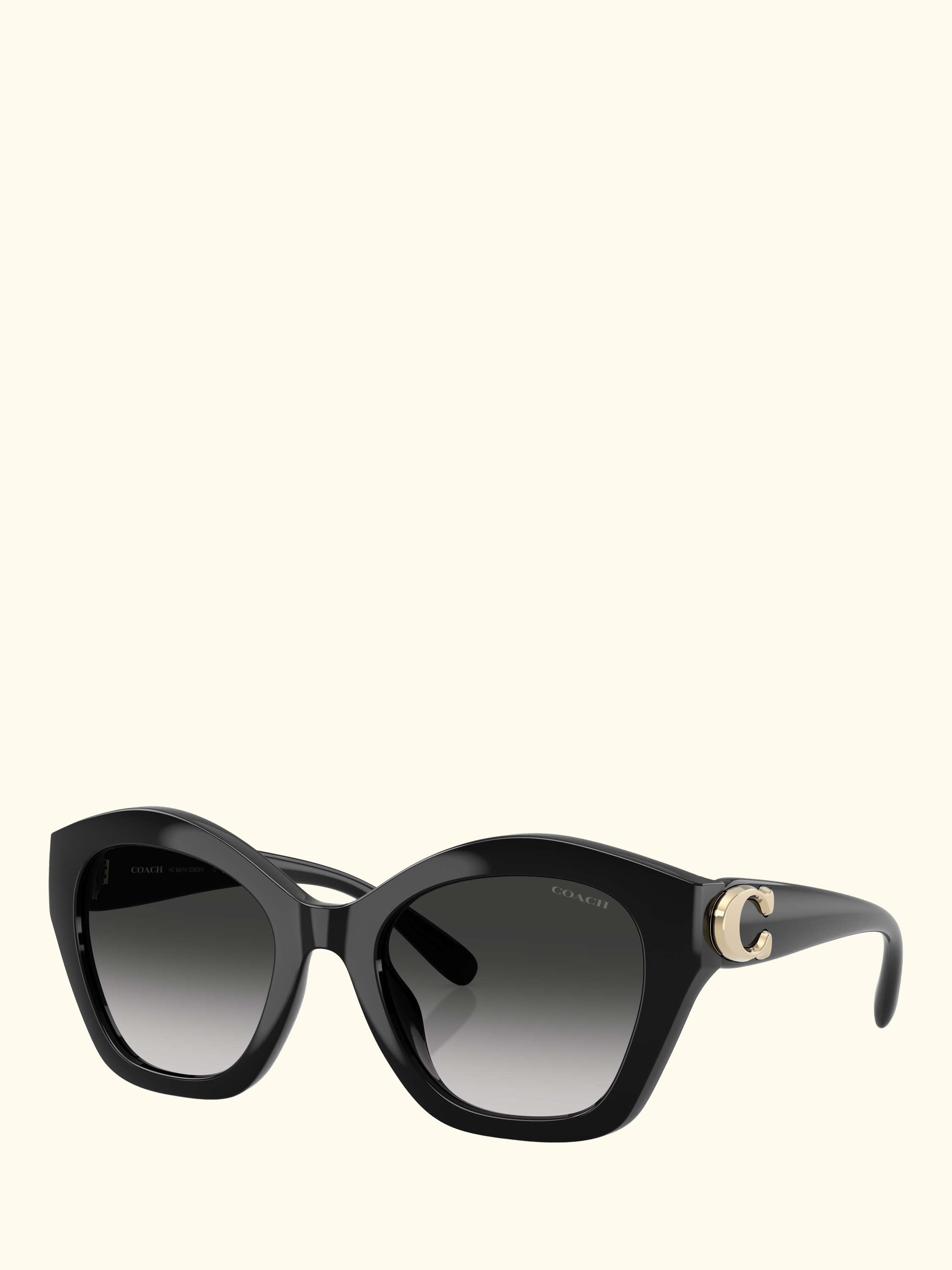 HC8421 Women's Irregular Sunglasses, Black/Grey Gradient
