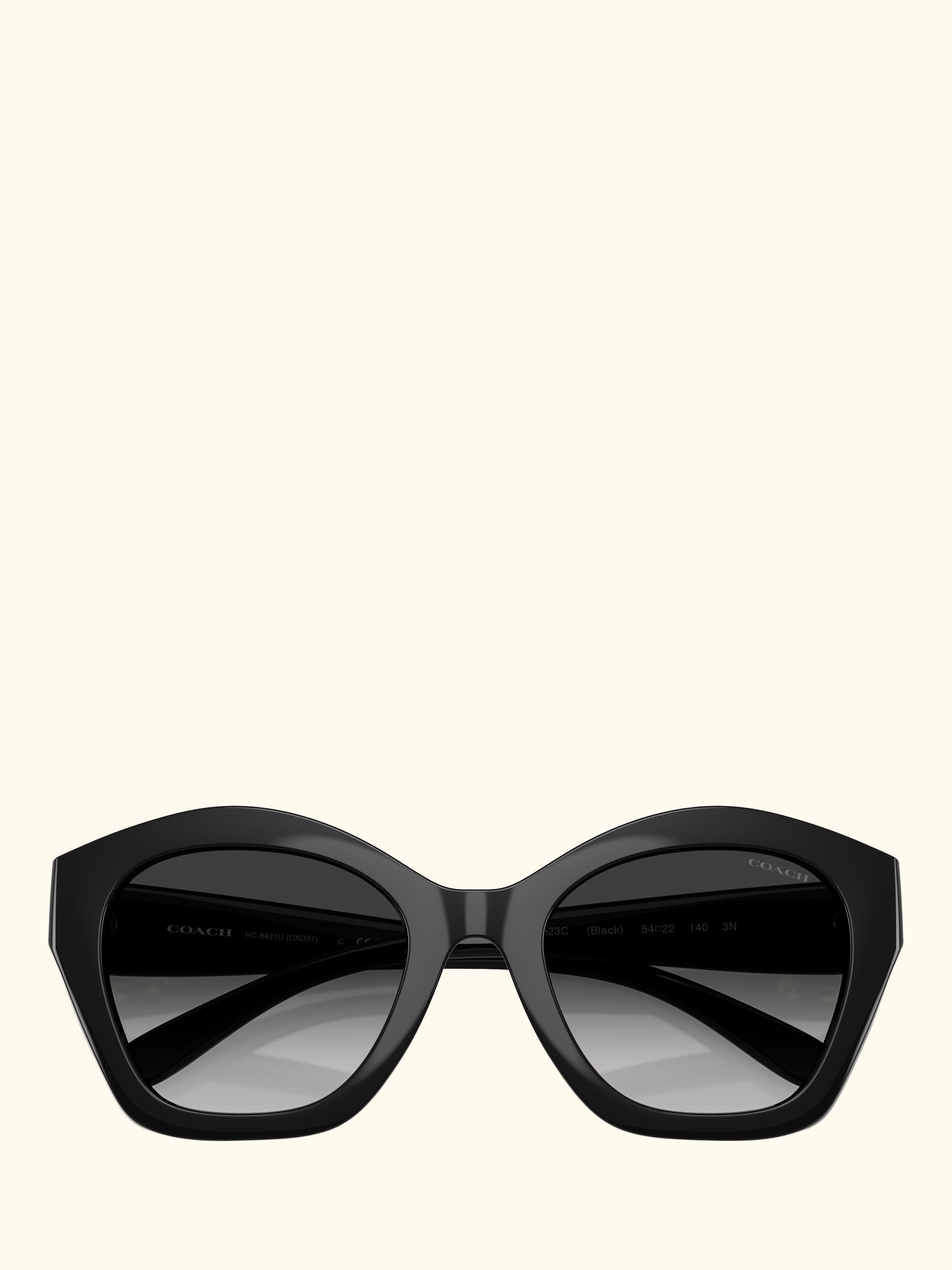 HC8421 Women's Irregular Sunglasses, Black/Grey Gradient