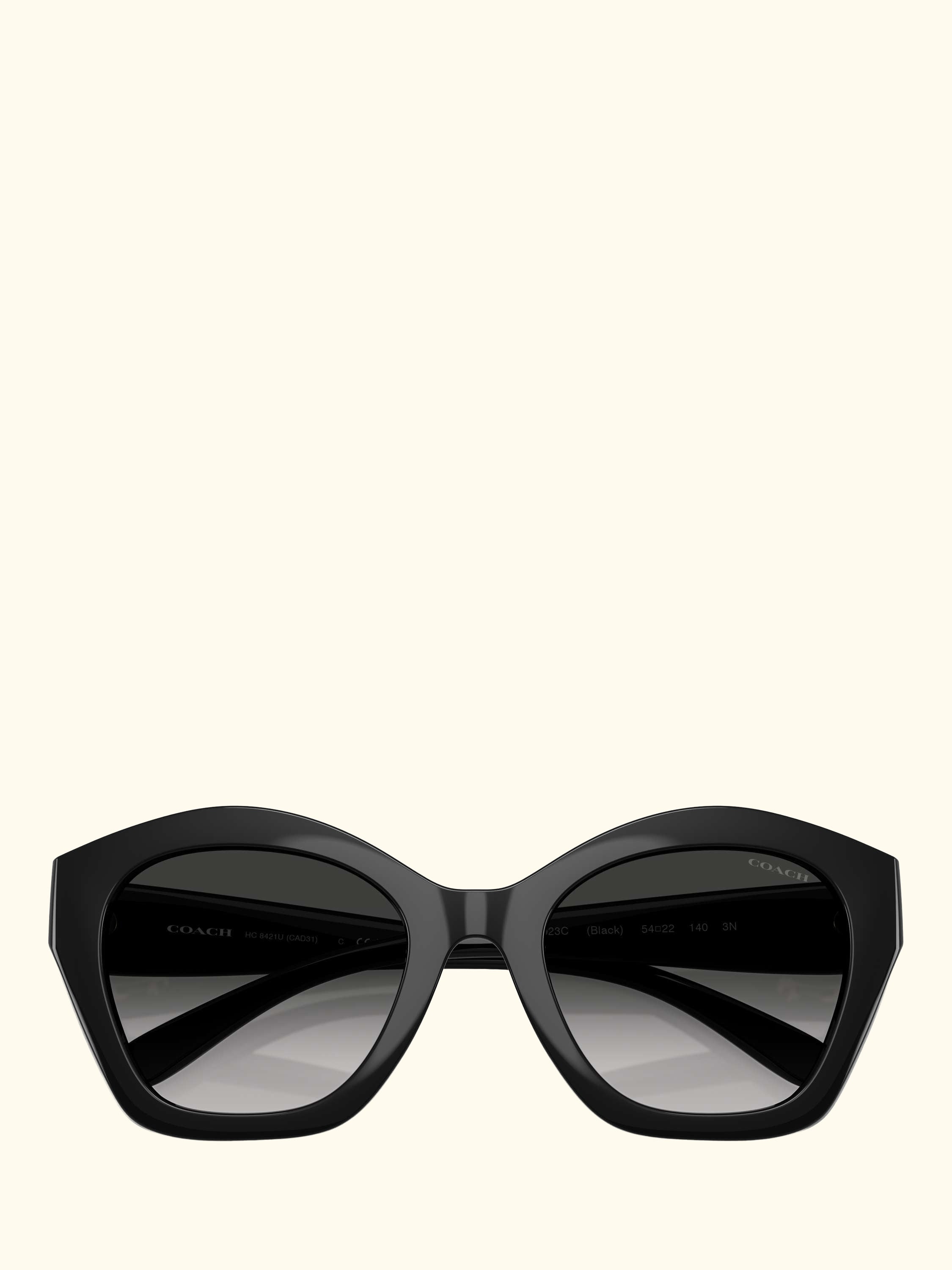HC8421 Women's Irregular Sunglasses, Black/Grey Gradient