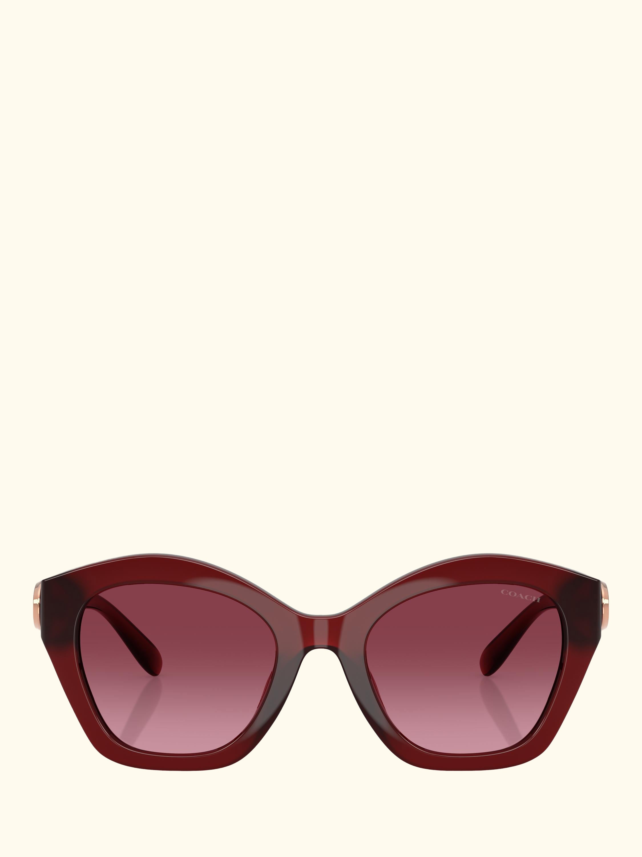 HC8421 Women's Irregular Sunglasses, Dark Red/Red Gradient