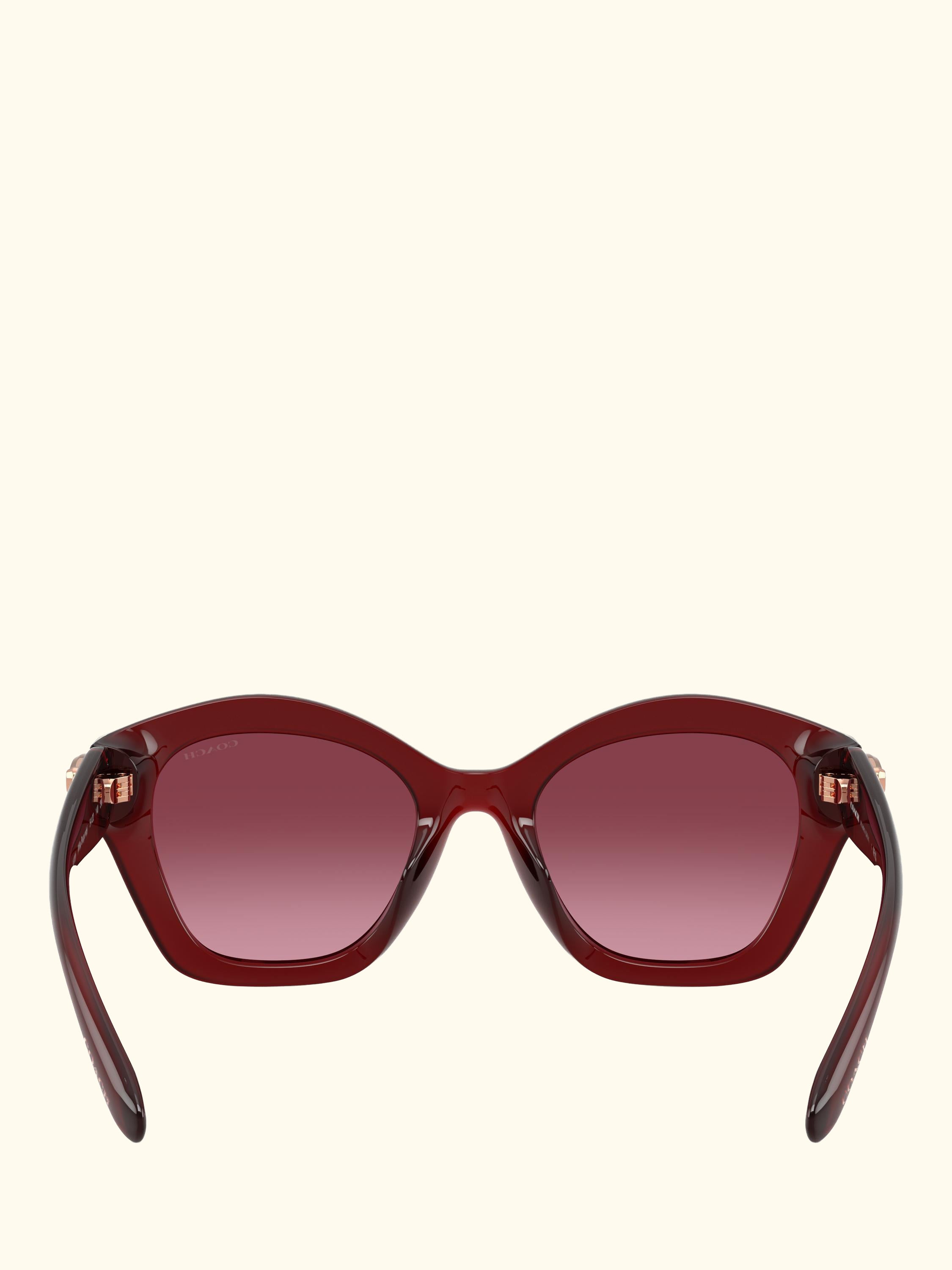 HC8421 Women's Irregular Sunglasses, Dark Red/Red Gradient
