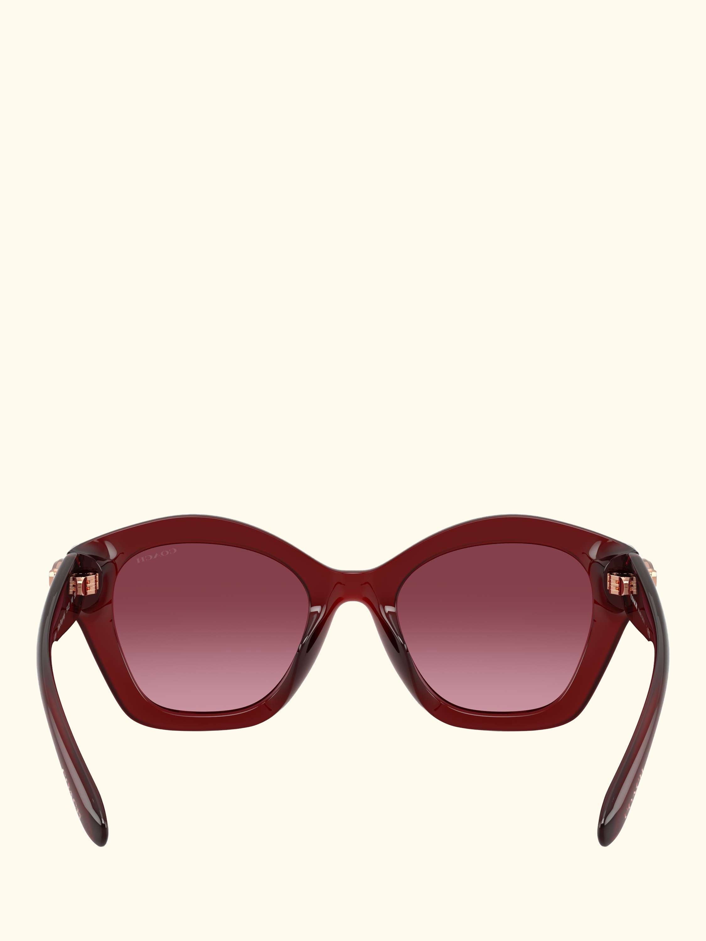 HC8421 Women's Irregular Sunglasses, Dark Red/Red Gradient