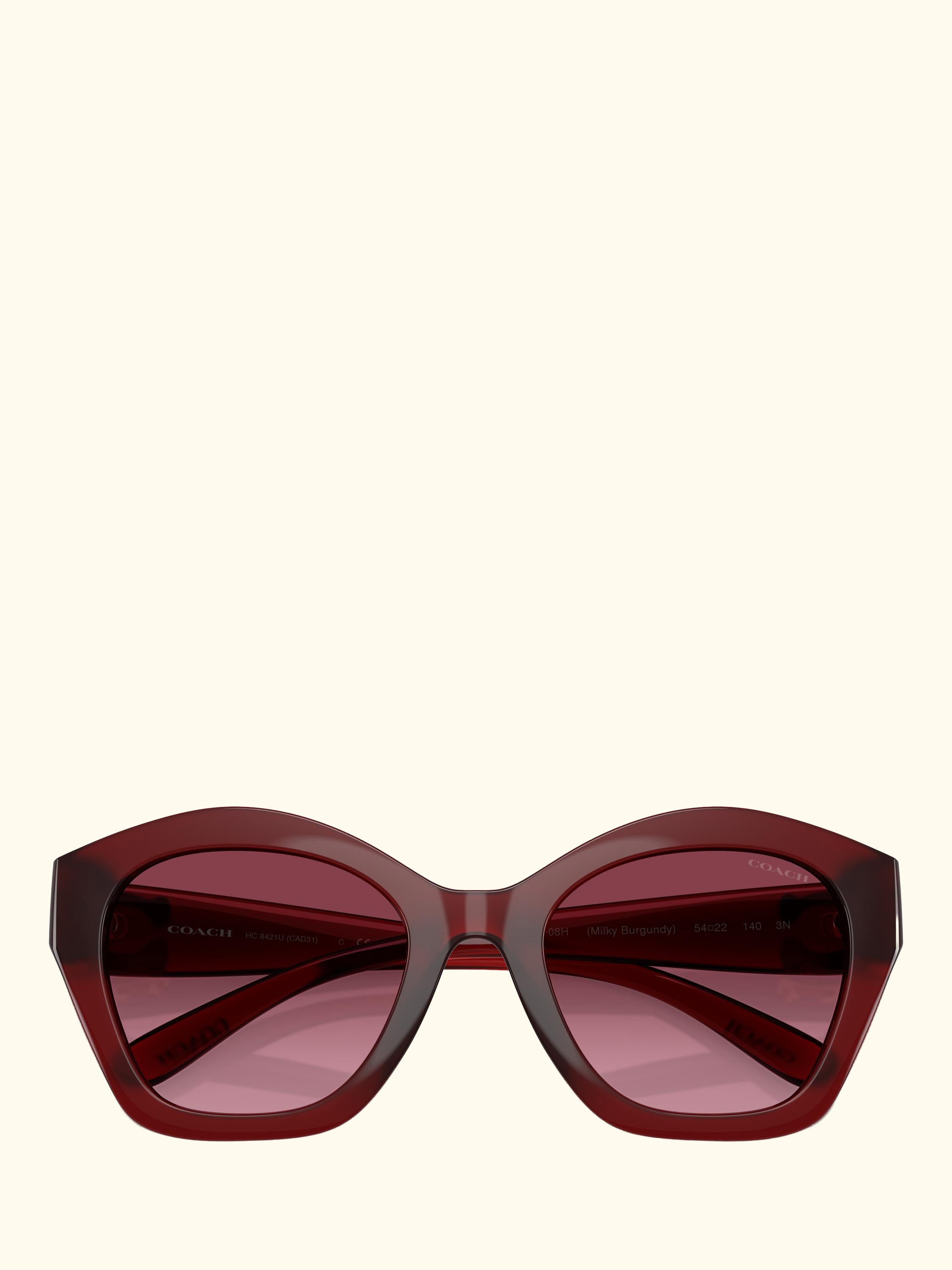 HC8421 Women's Irregular Sunglasses, Dark Red/Red Gradient