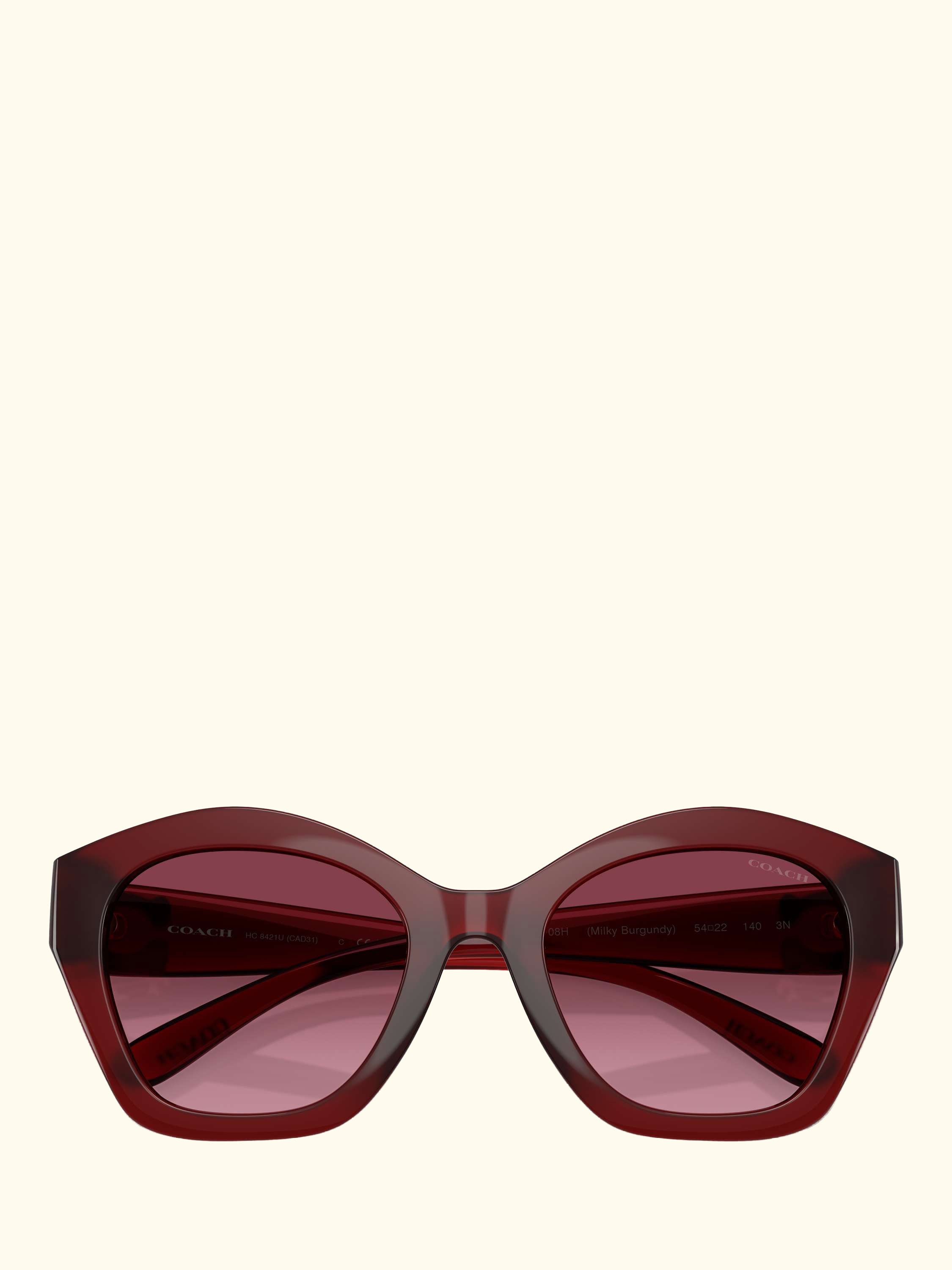 HC8421 Women's Irregular Sunglasses, Dark Red/Red Gradient