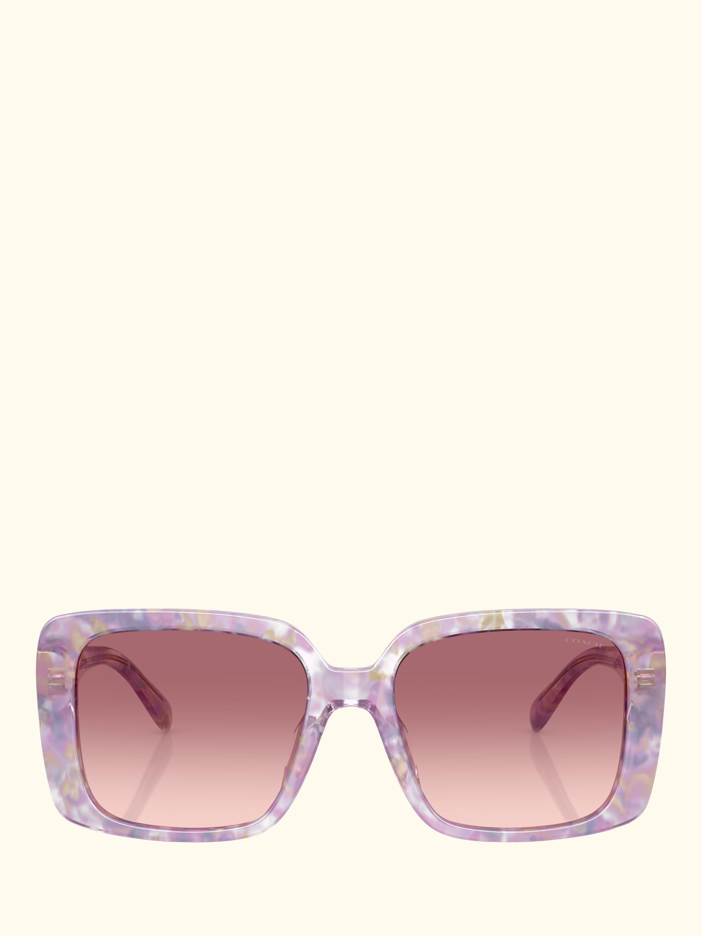 HC8424 Women's Square Sunglasses, Violet/Pink Gradient