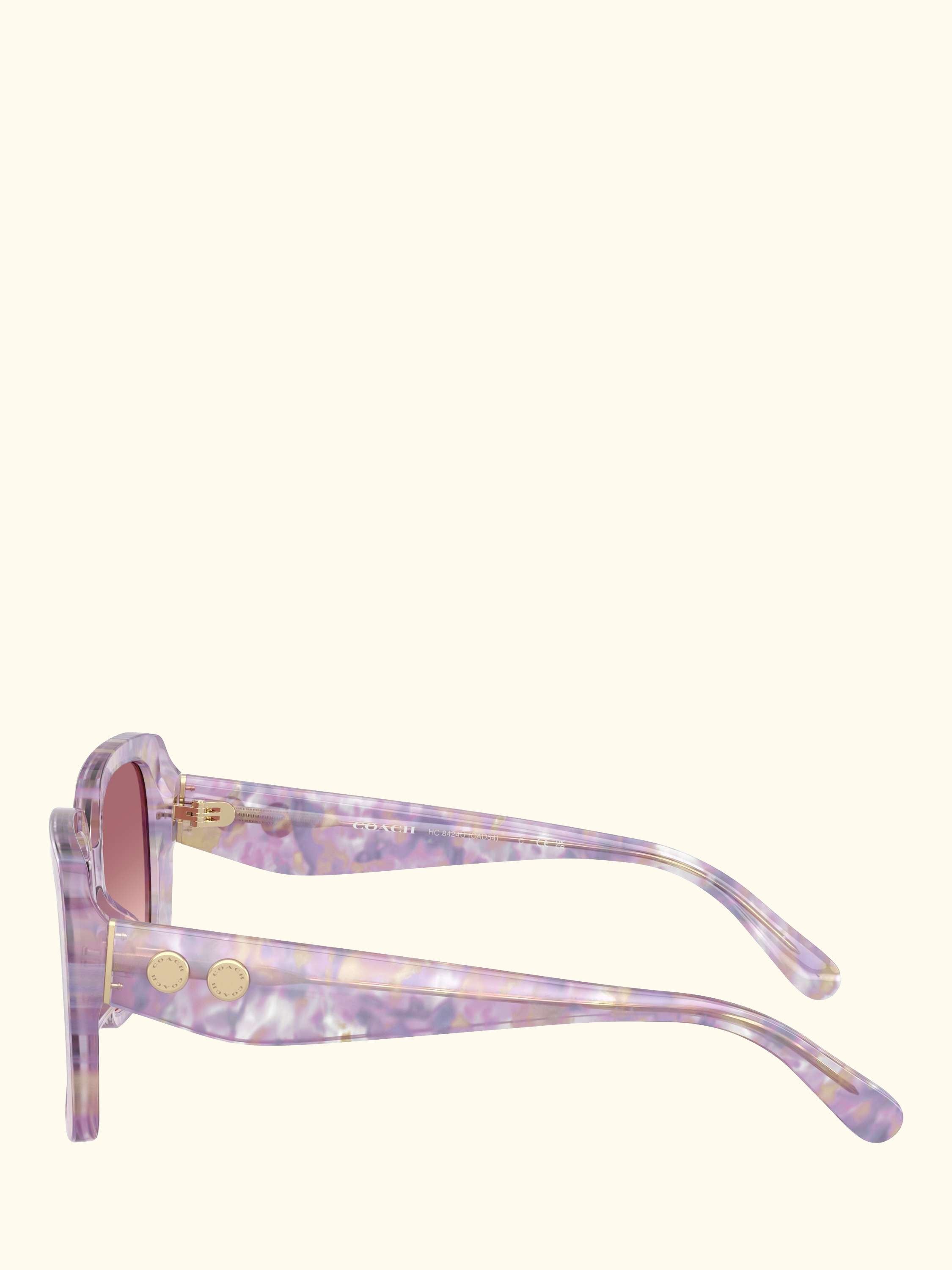 HC8424 Women's Square Sunglasses, Violet/Pink Gradient