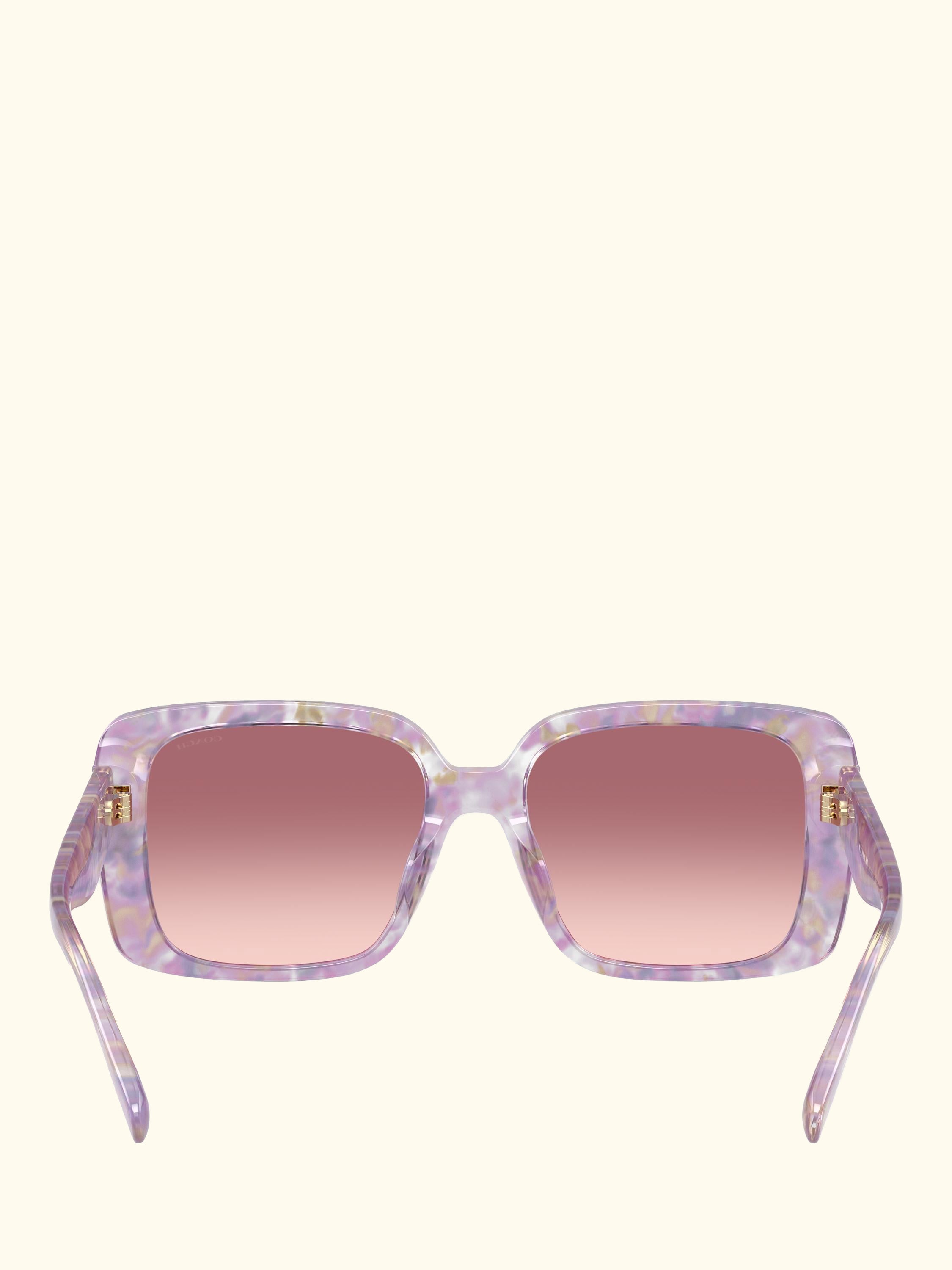 HC8424 Women's Square Sunglasses, Violet/Pink Gradient