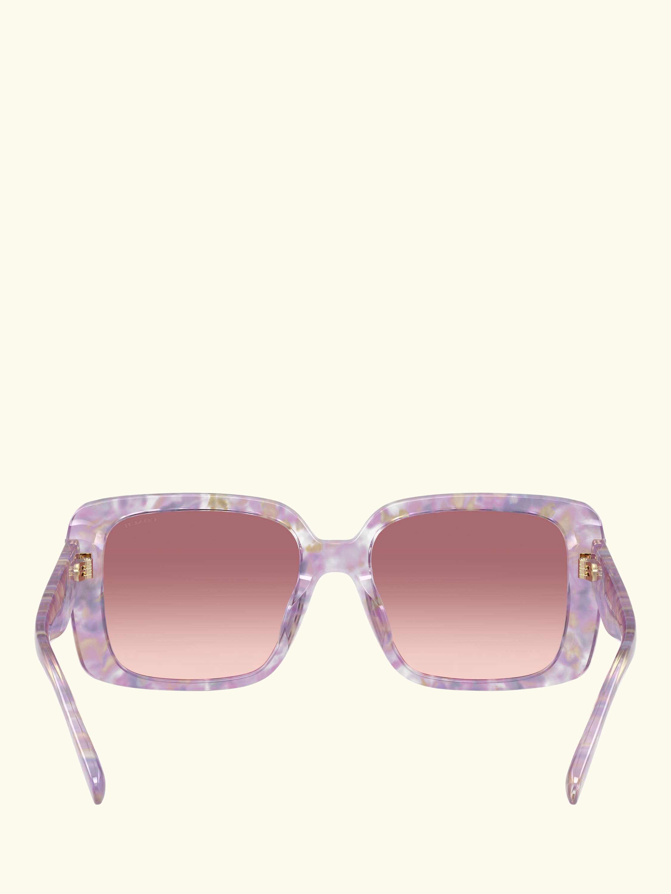 HC8424 Women's Square Sunglasses, Violet/Pink Gradient