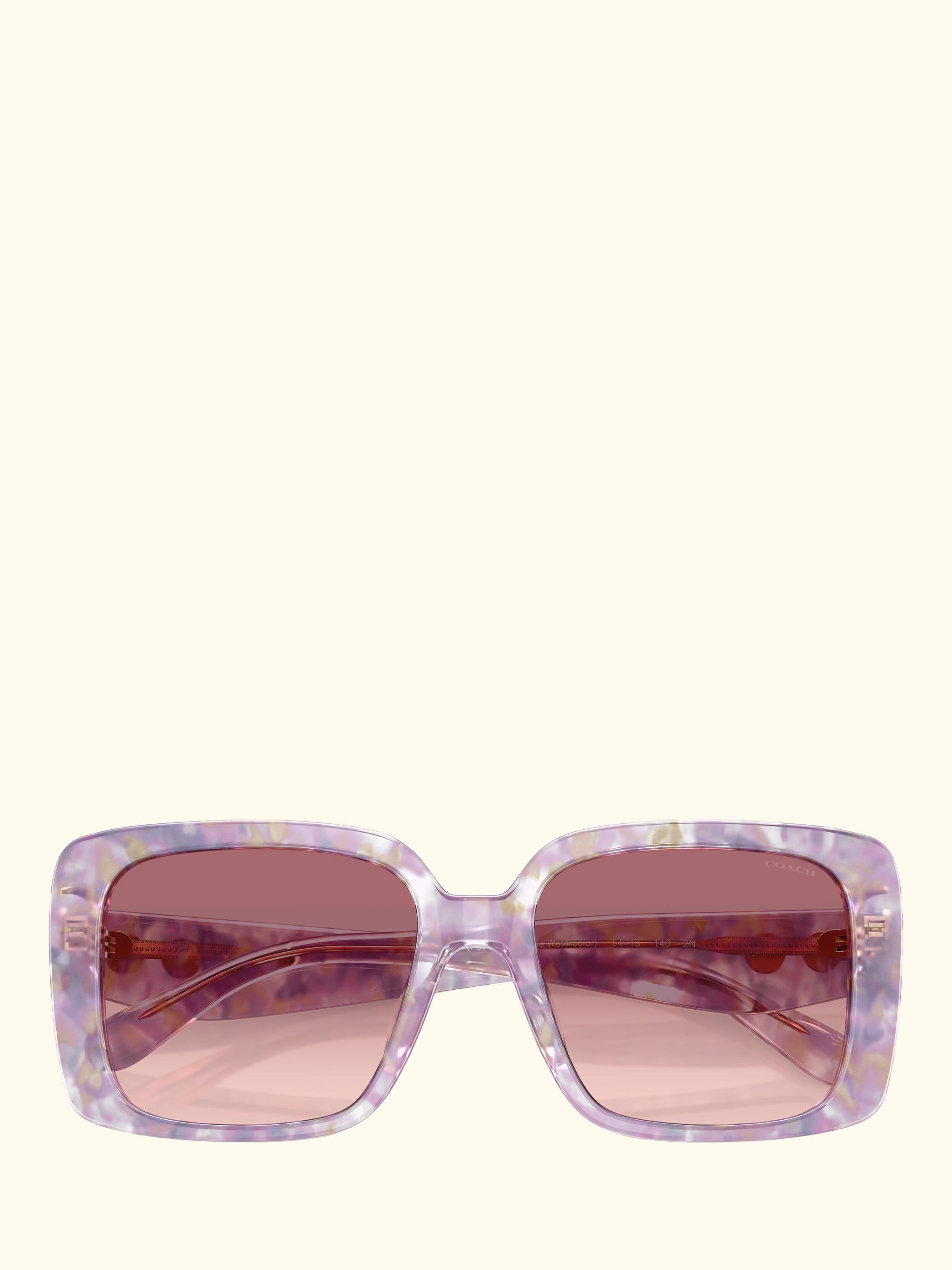 HC8424 Women's Square Sunglasses, Violet/Pink Gradient