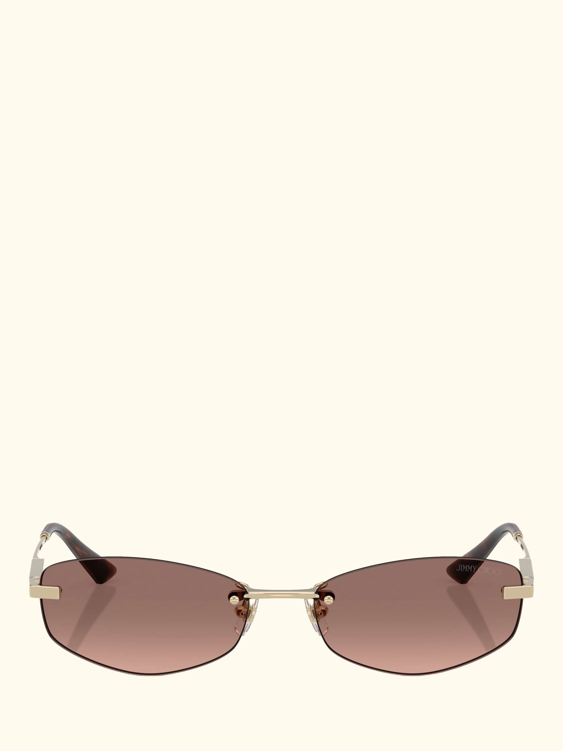 JC4013D Women's Oval Sunglasses, Gold/Brown Gradient