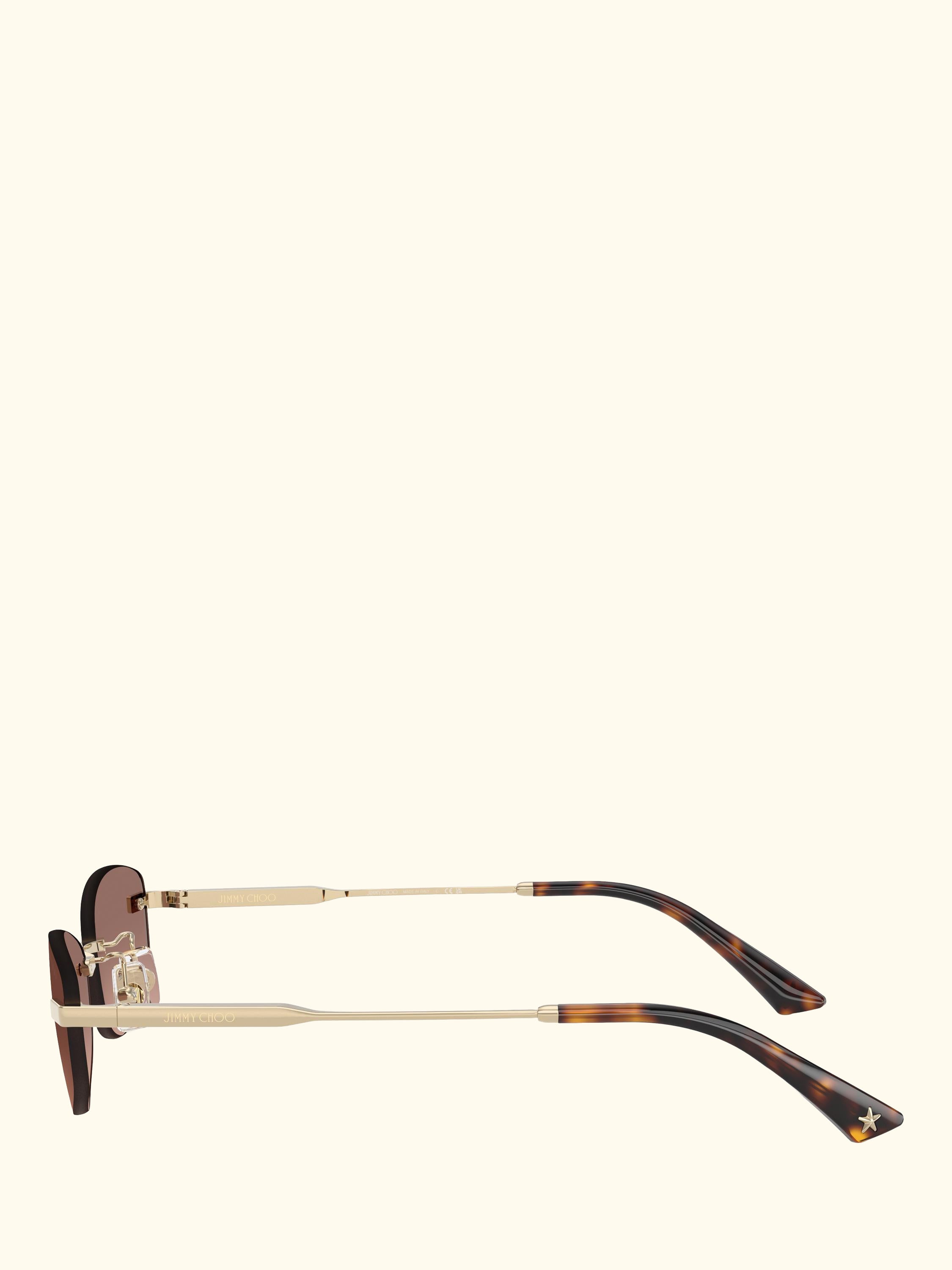 JC4013D Women's Oval Sunglasses, Gold/Brown Gradient