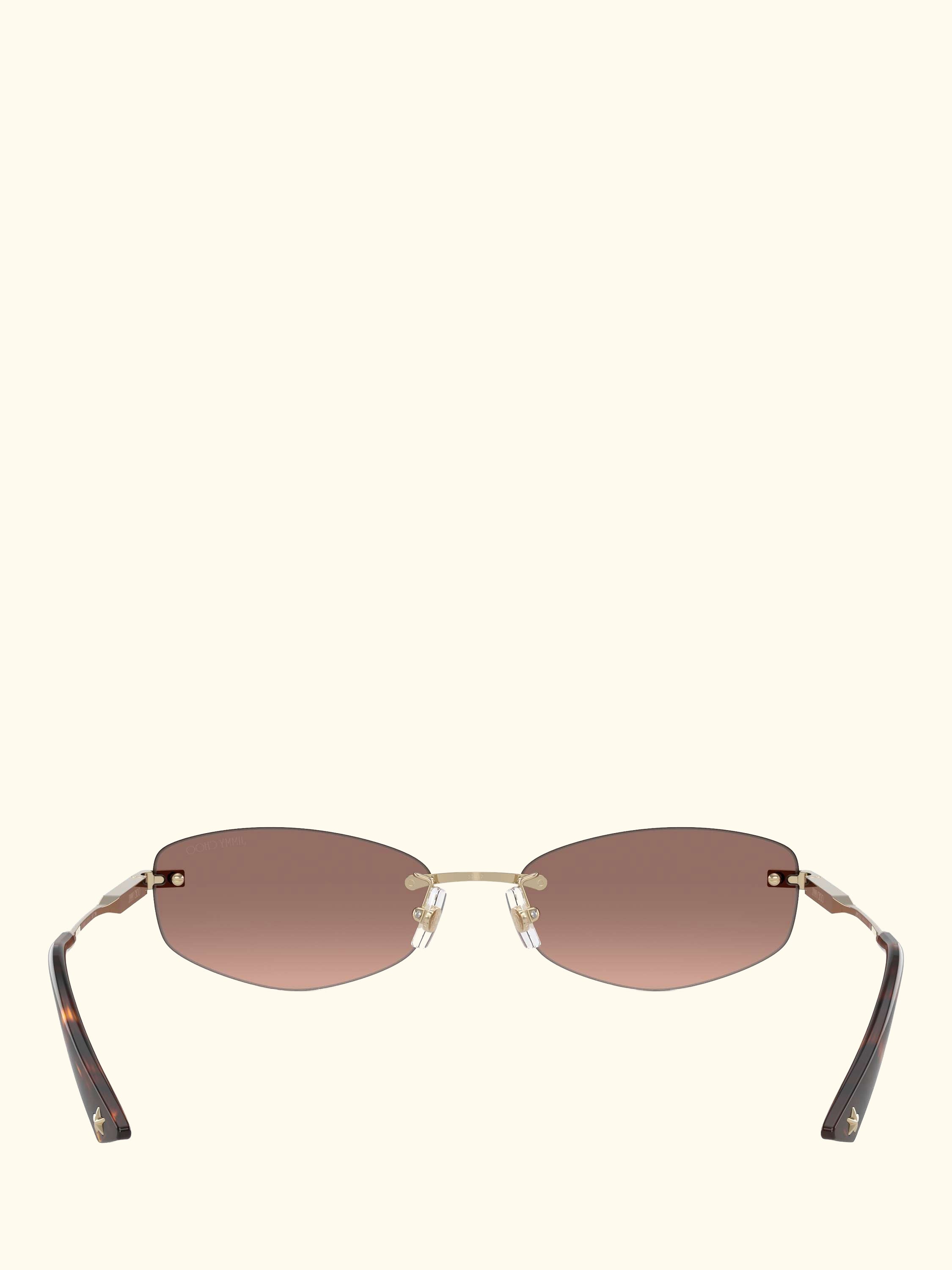 JC4013D Women's Oval Sunglasses, Gold/Brown Gradient