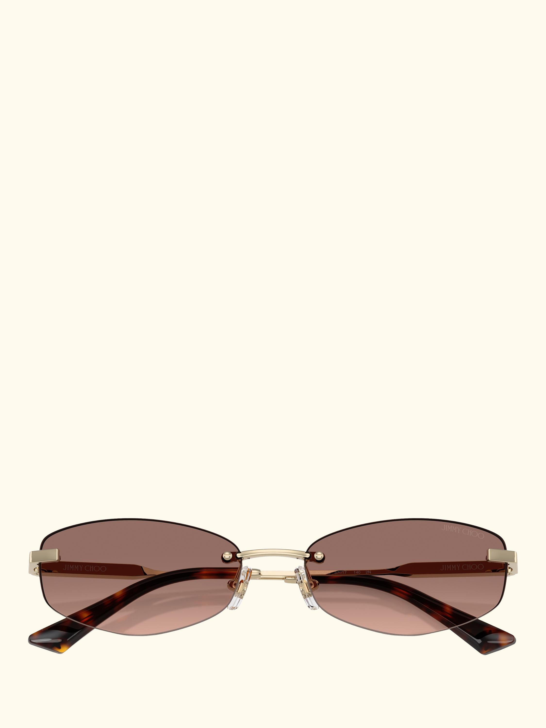 JC4013D Women's Oval Sunglasses, Gold/Brown Gradient