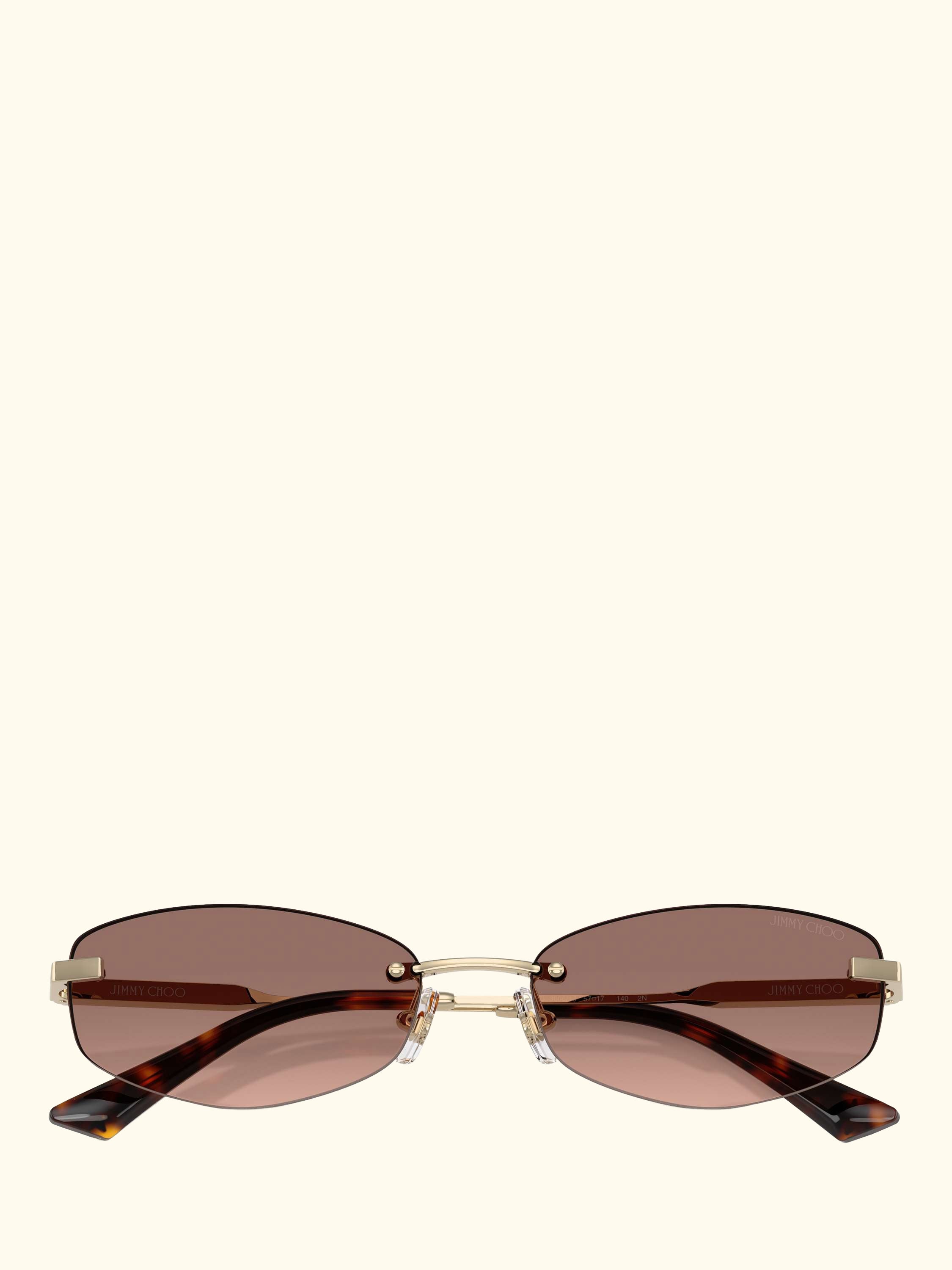 JC4013D Women's Oval Sunglasses, Gold/Brown Gradient