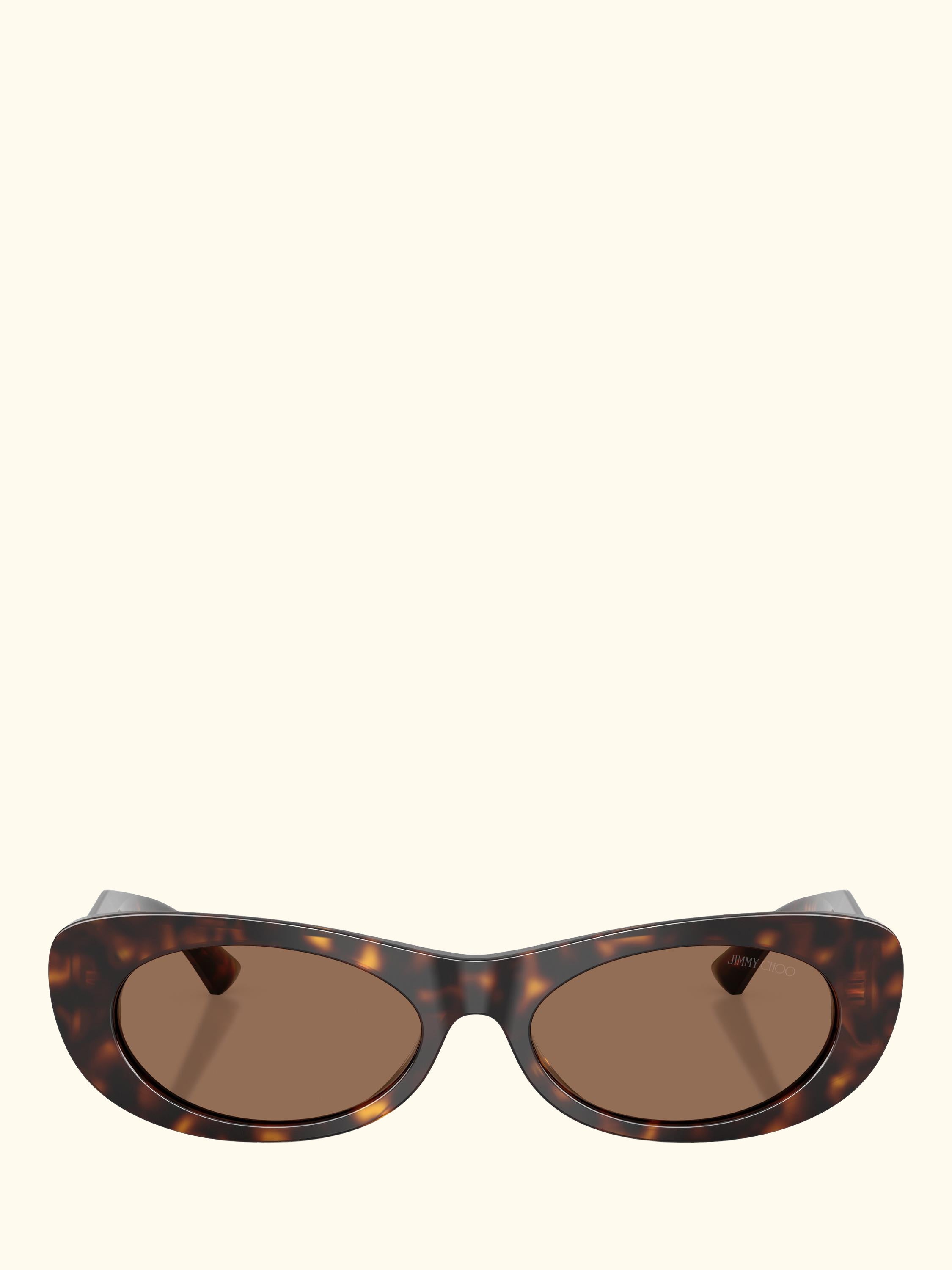 JC5038 Oval Sunglasses, Havana/Brown