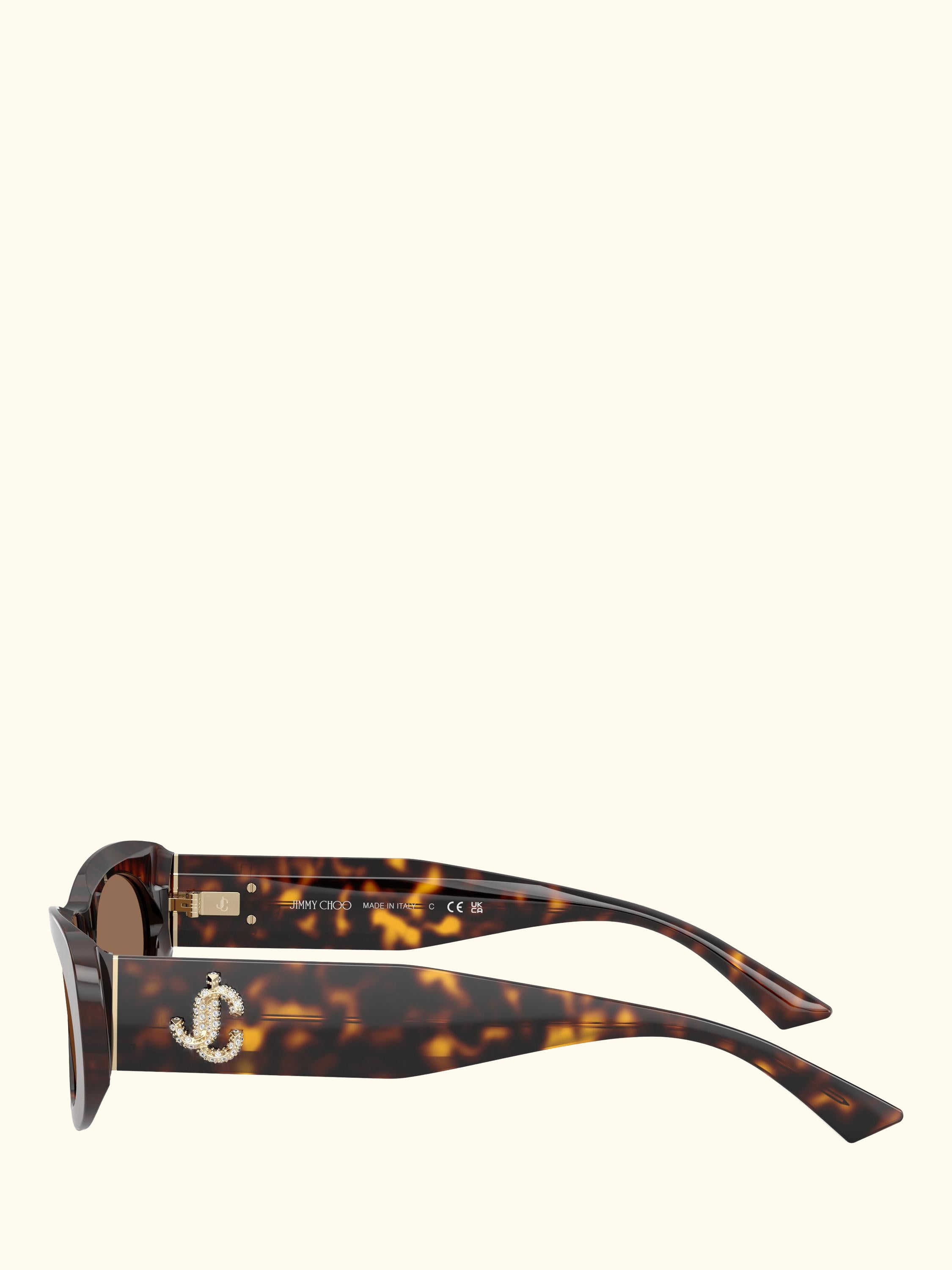 JC5038 Oval Sunglasses, Havana/Brown