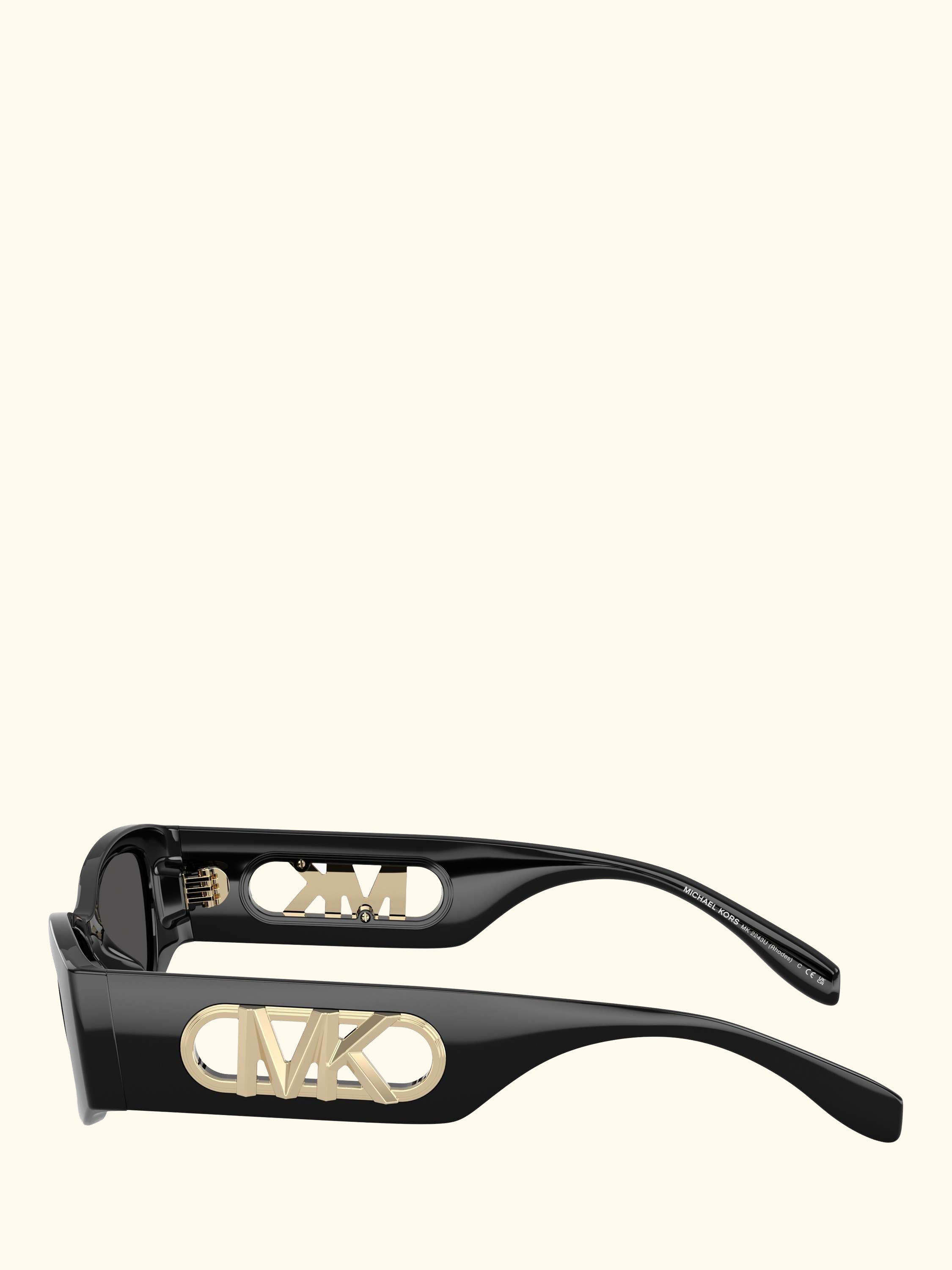 MK2243 Rectangular Sunglasses, Black