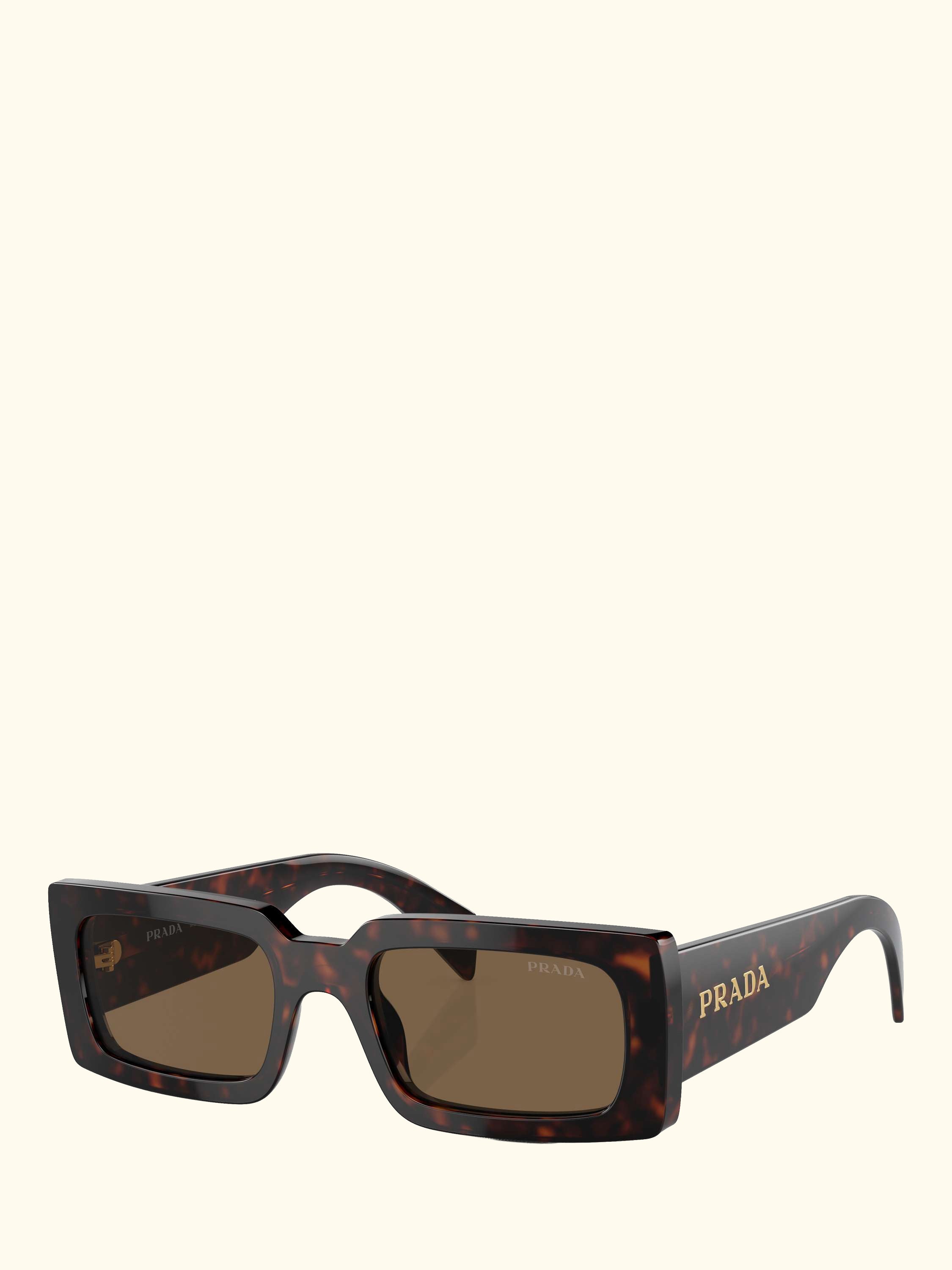 PR A07S Women's Rectangular Sunglasses, Havana/Brown