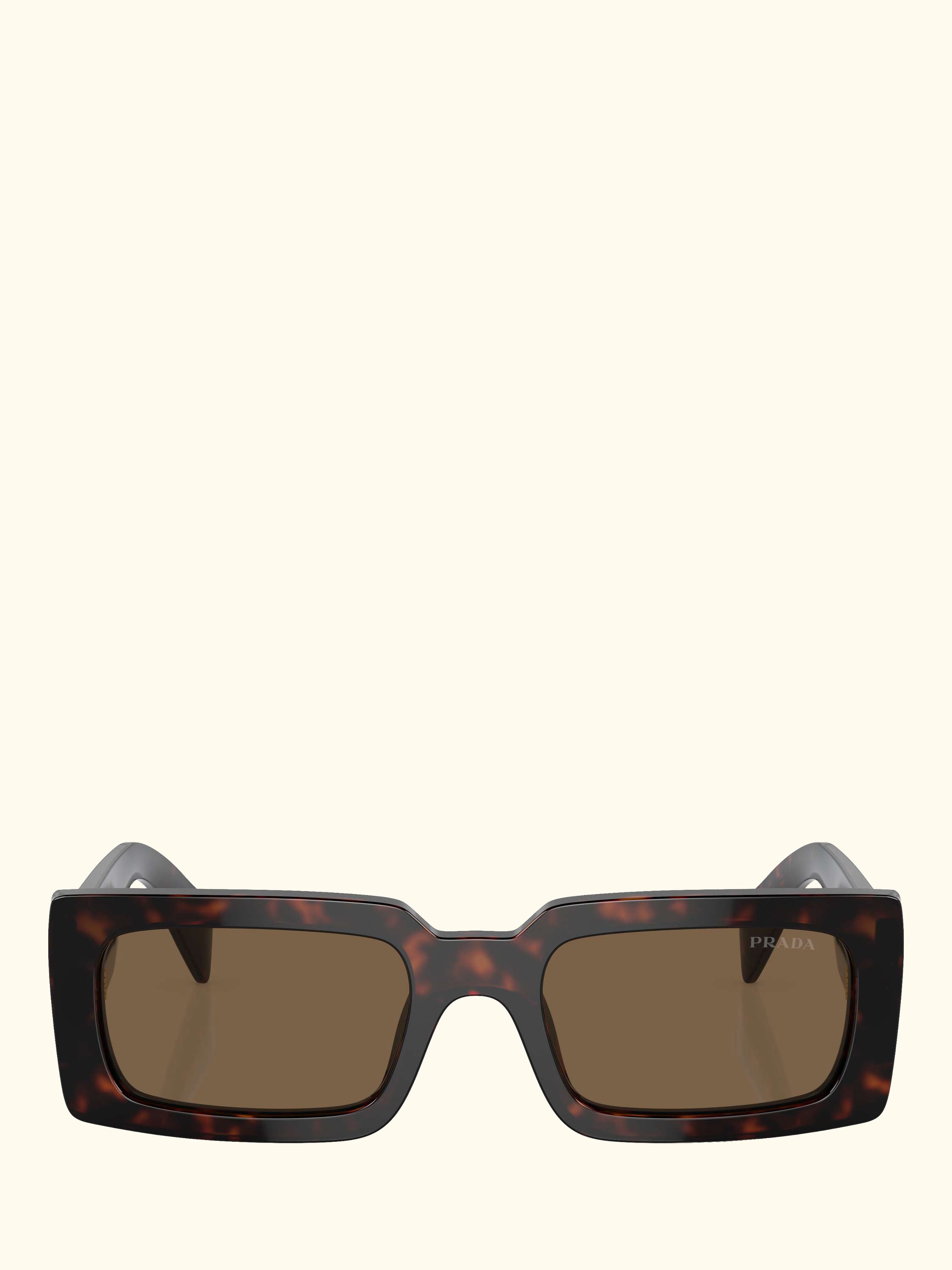 PR A07S Women's Rectangular Sunglasses, Havana/Brown