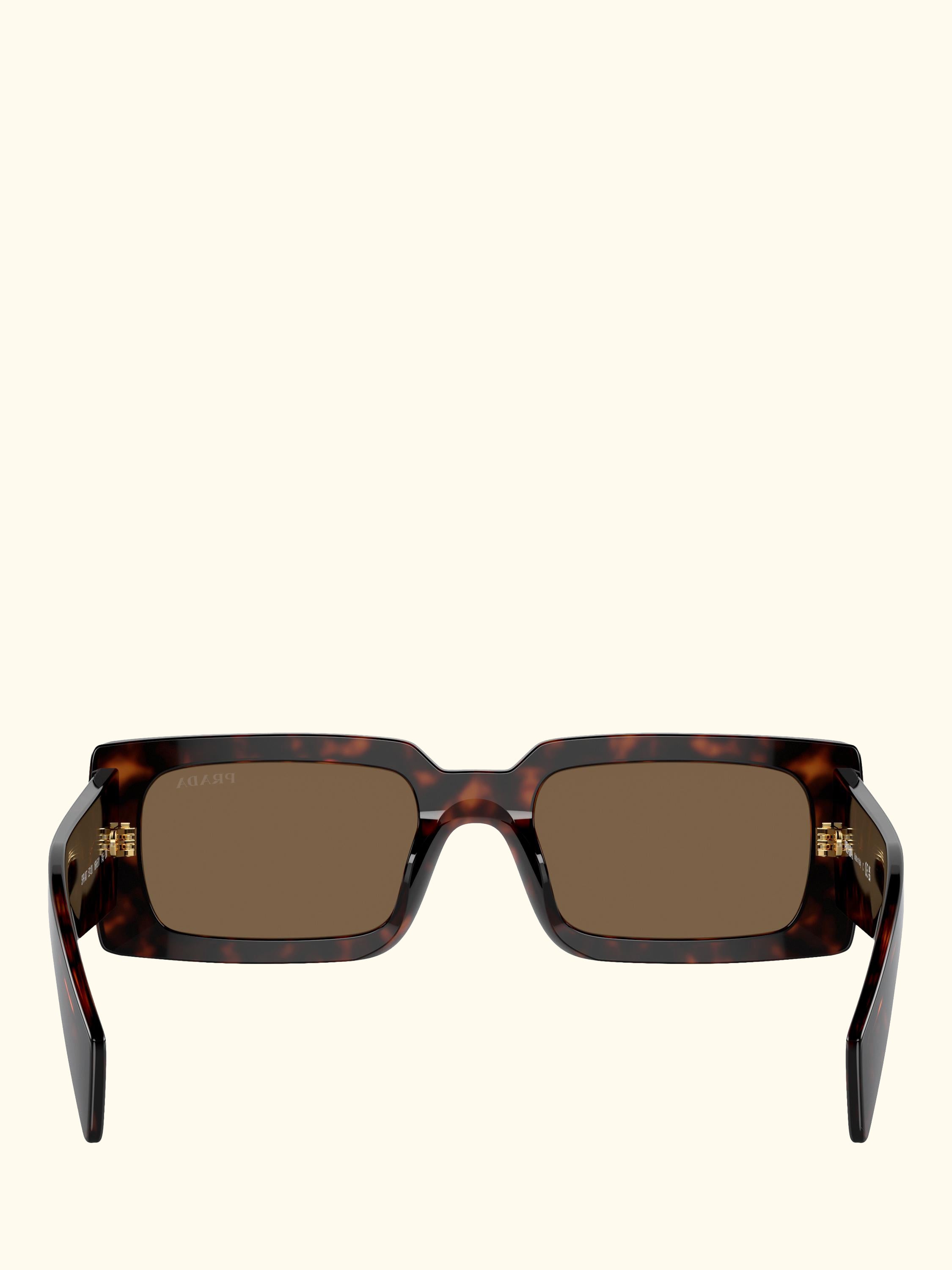 PR A07S Women's Rectangular Sunglasses, Havana/Brown