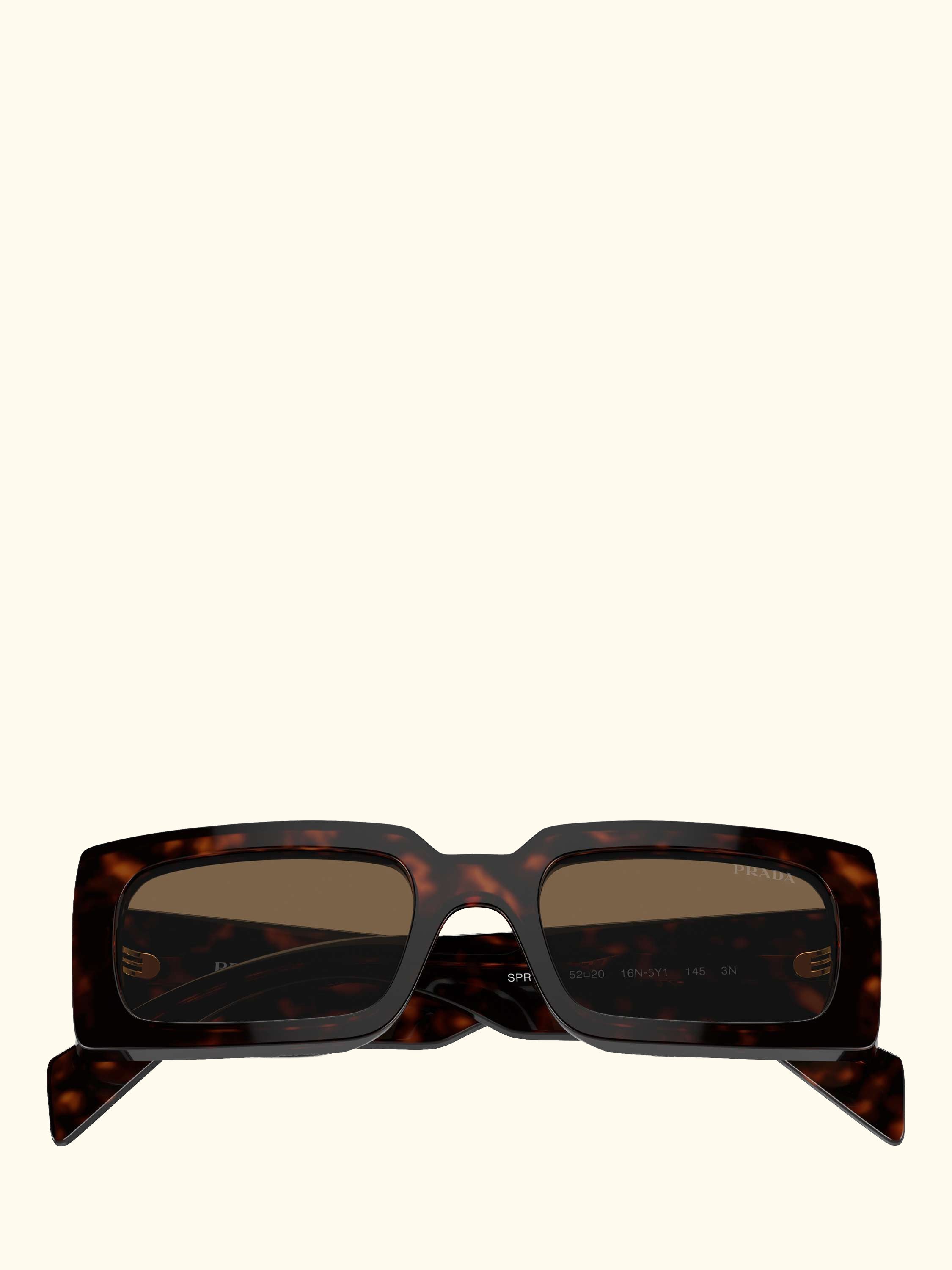 PR A07S Women's Rectangular Sunglasses, Havana/Brown