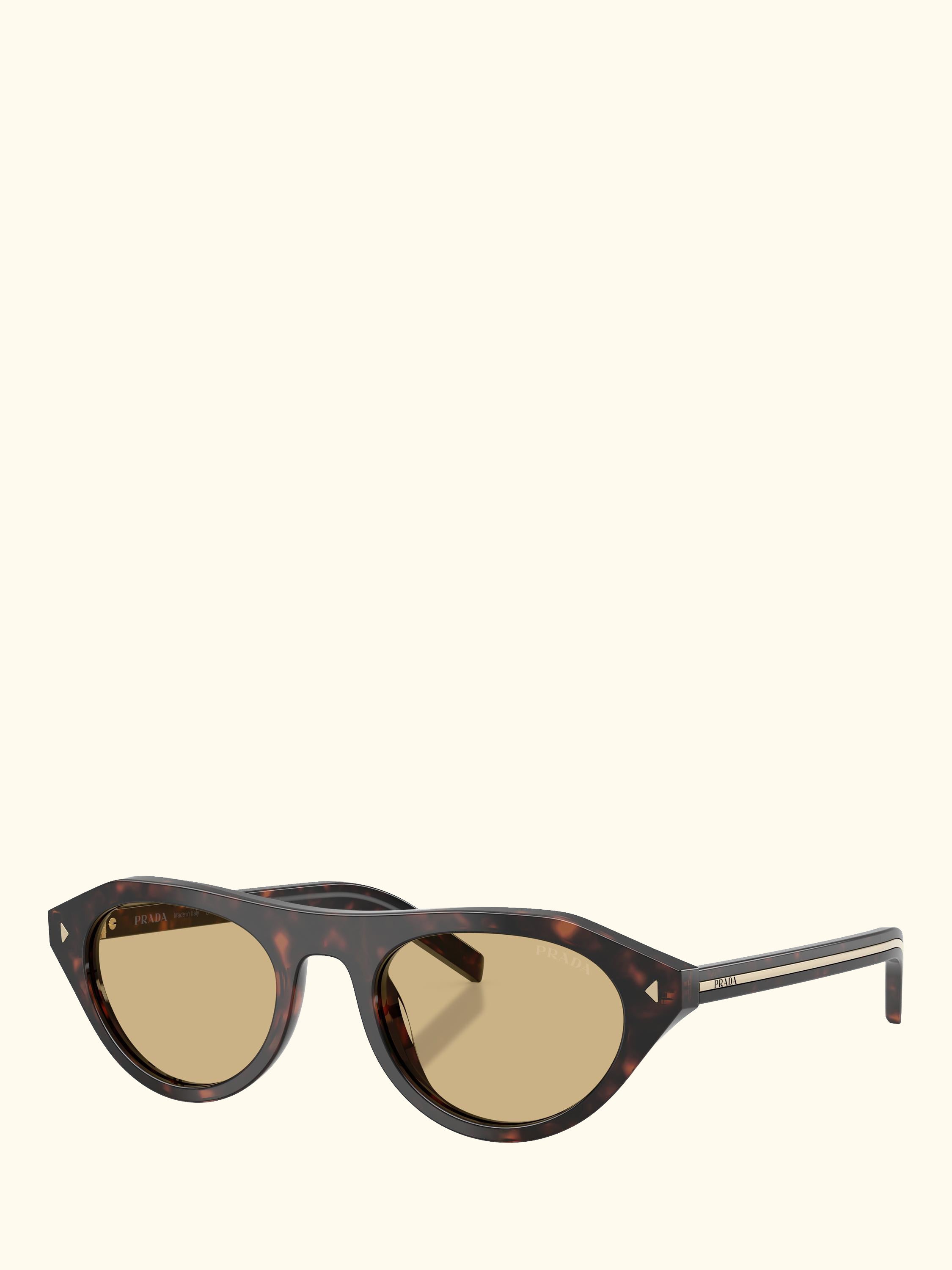 PR B15S Women's Irregular Sunglasses, Havana/Yellow