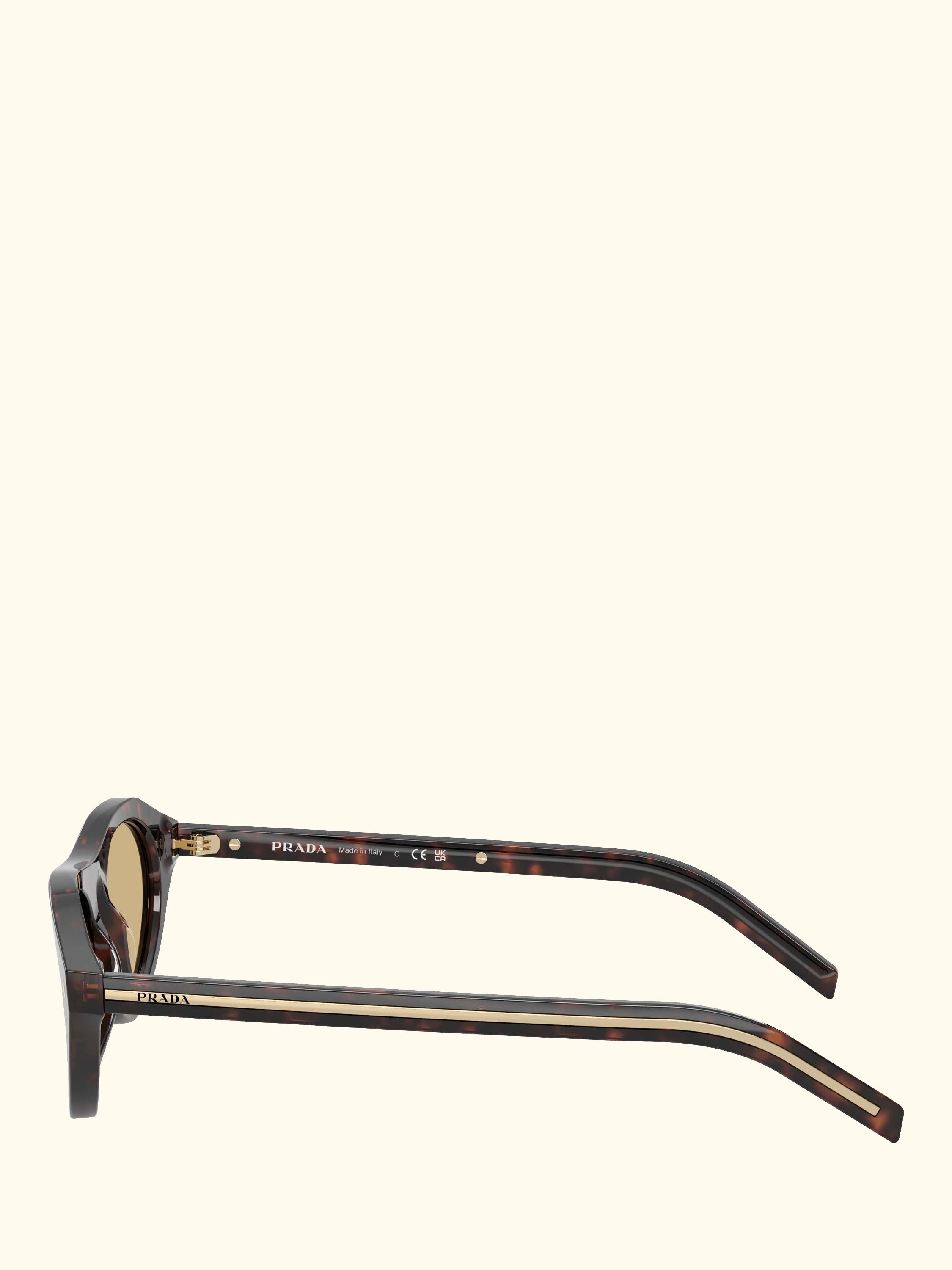 PR B15S Women's Irregular Sunglasses, Havana/Yellow