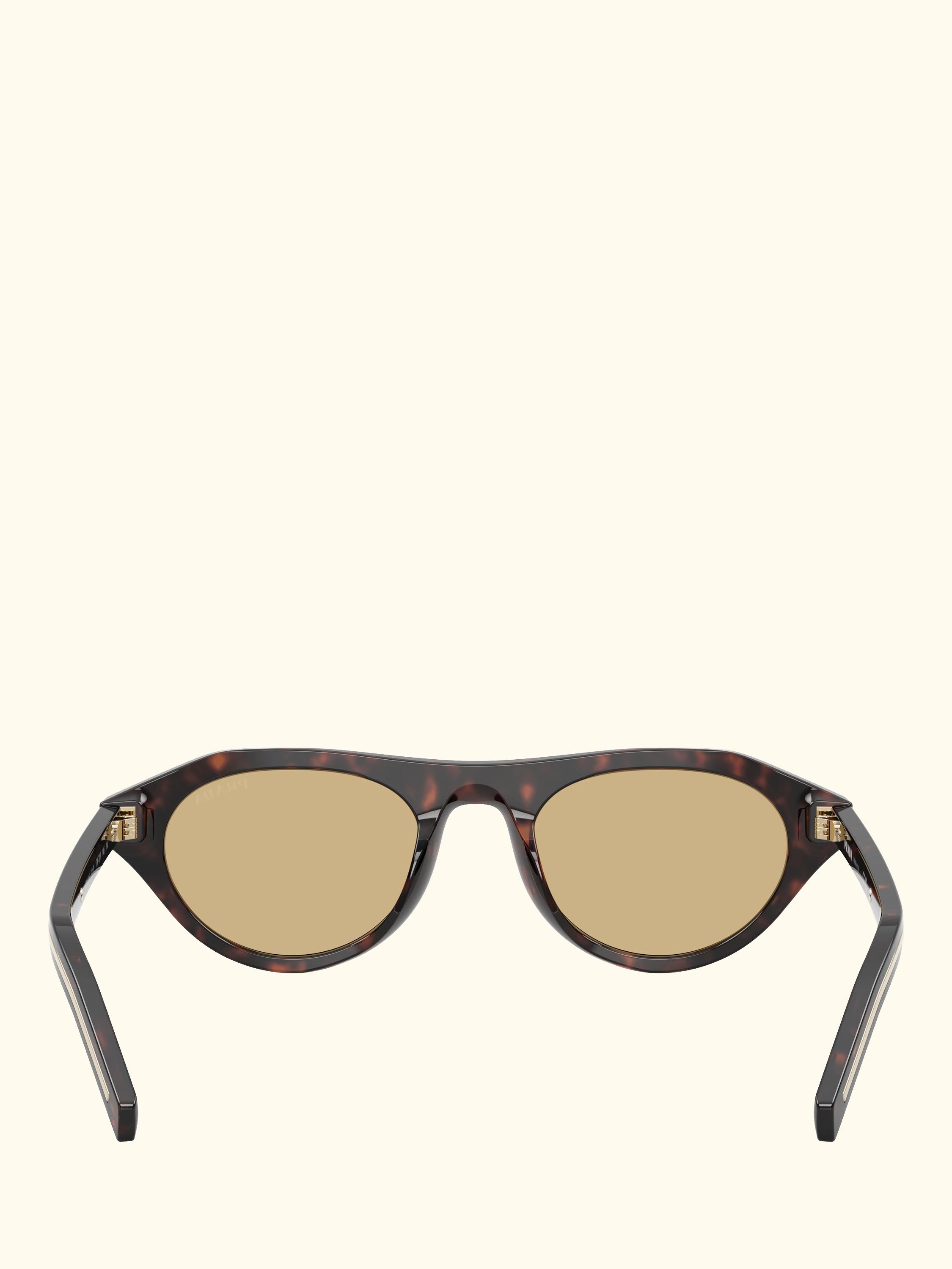 PR B15S Women's Irregular Sunglasses, Havana/Yellow