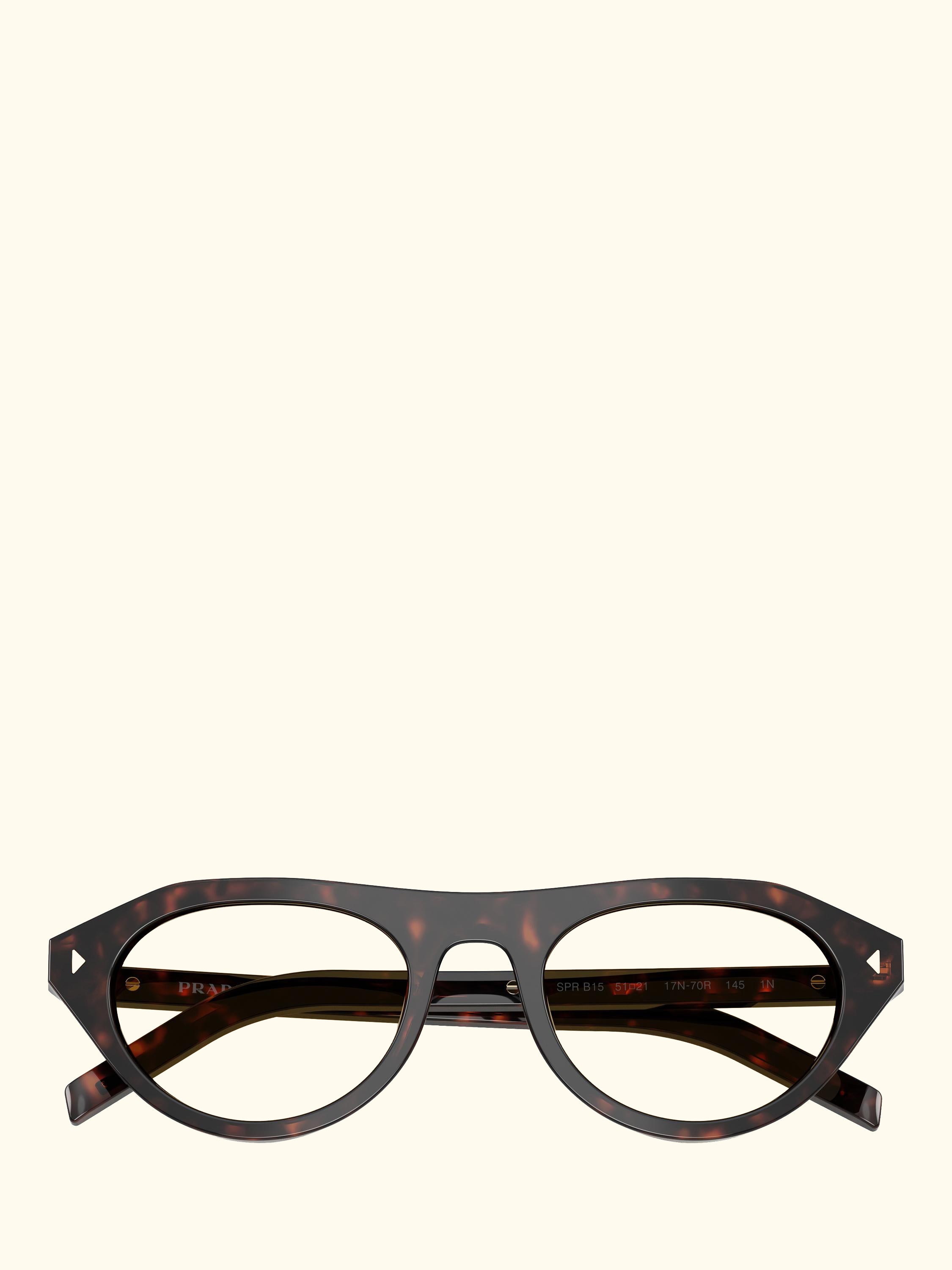 PR B15S Women's Irregular Sunglasses, Havana/Yellow