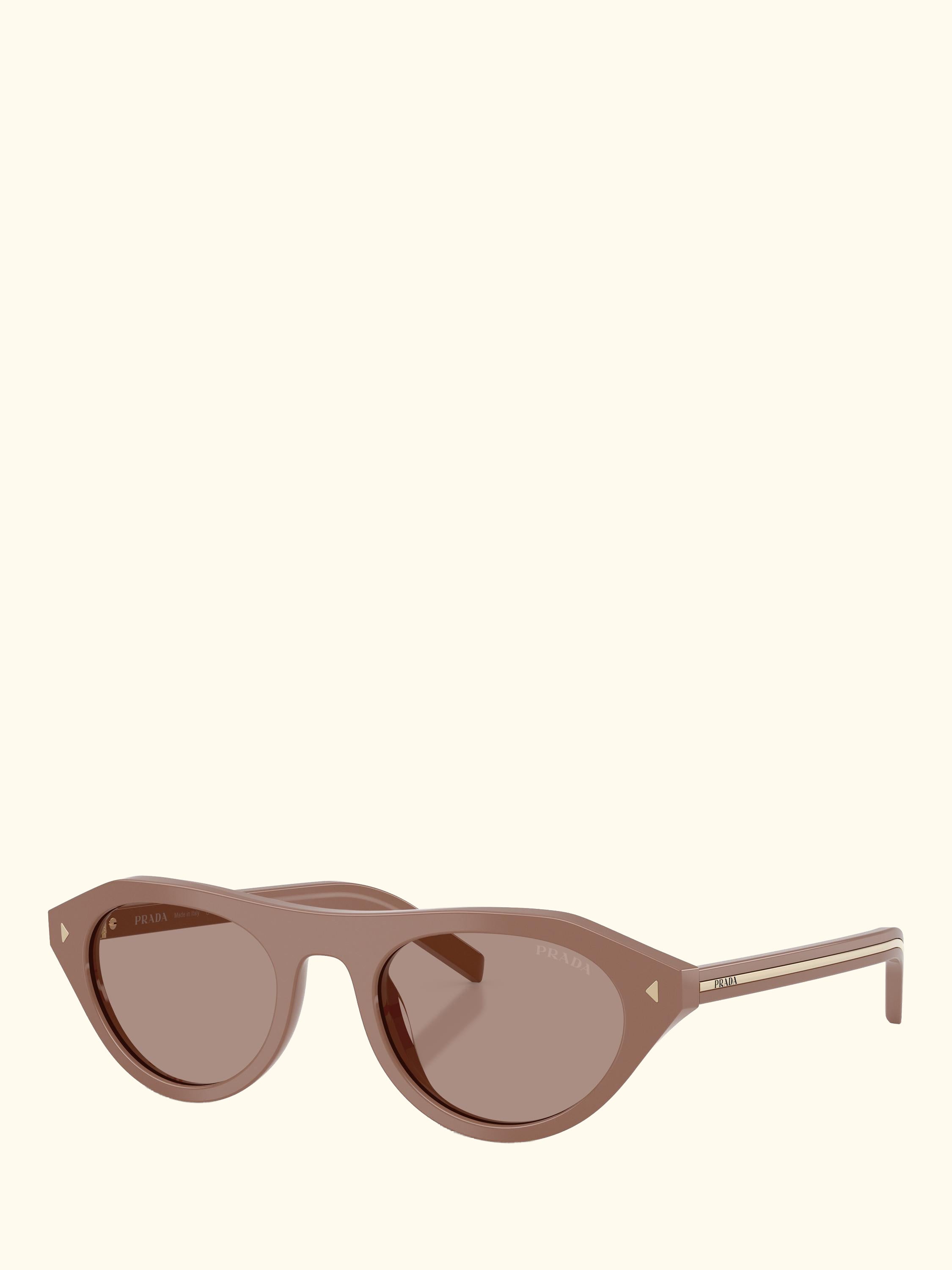 PR B15S2 Women's Cat's Eye Sunglasses, Beige