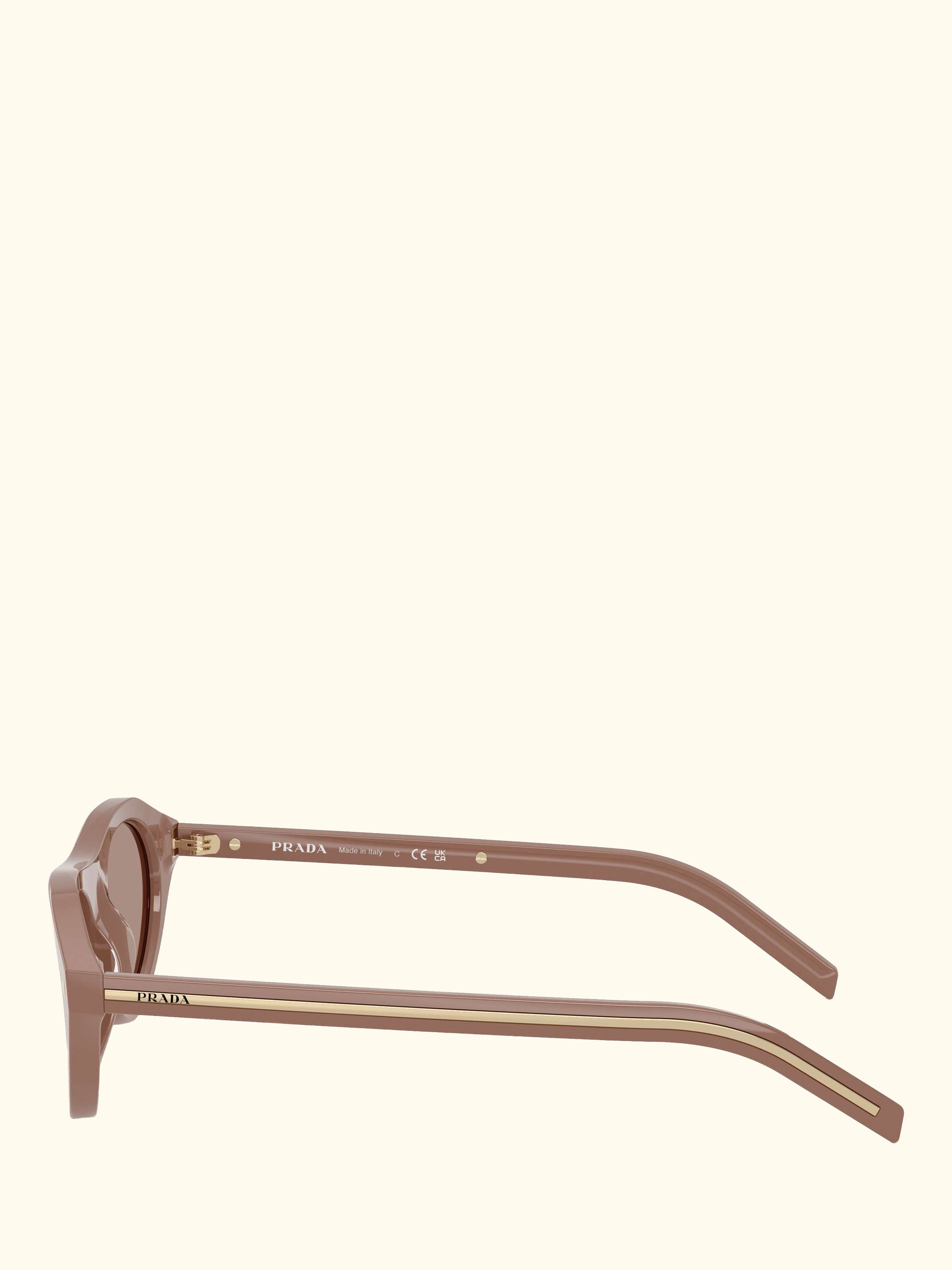 PR B15S2 Women's Cat's Eye Sunglasses, Beige