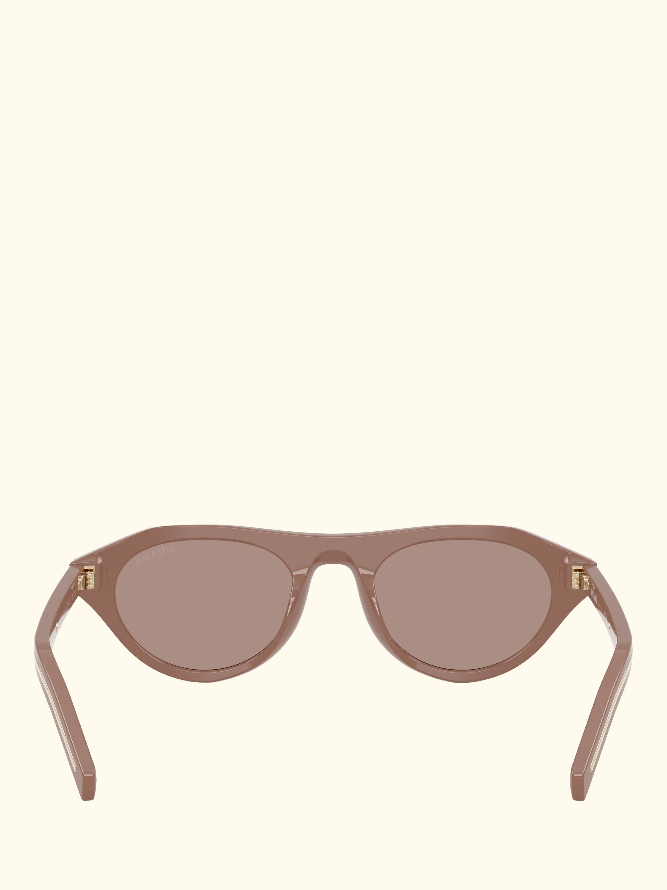 PR B15S2 Women's Cat's Eye Sunglasses, Beige